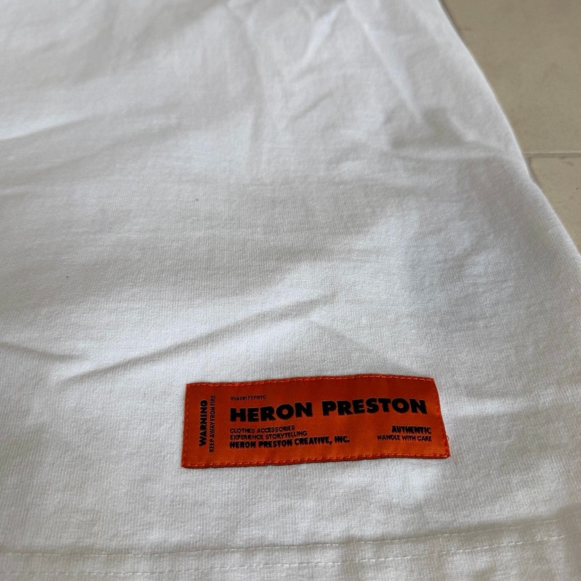 Heron Preston Heron Preston “Heron Is A Bird” White T-Shirt XL HP Cube Size US XL / EU 56 / 4 - 2 Thumbnail