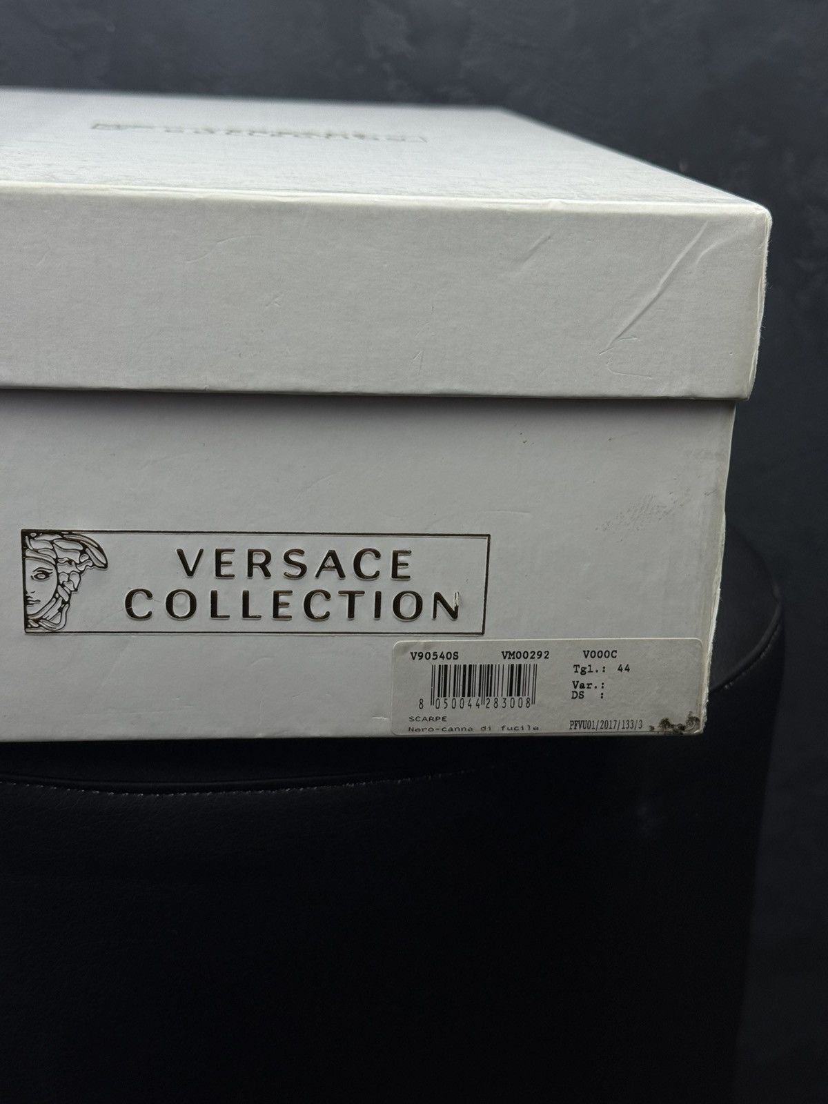 Versace Versace Collection Men's Black Leather Loafers Slip Size US 10.5 / EU 43-44 - 8 Thumbnail