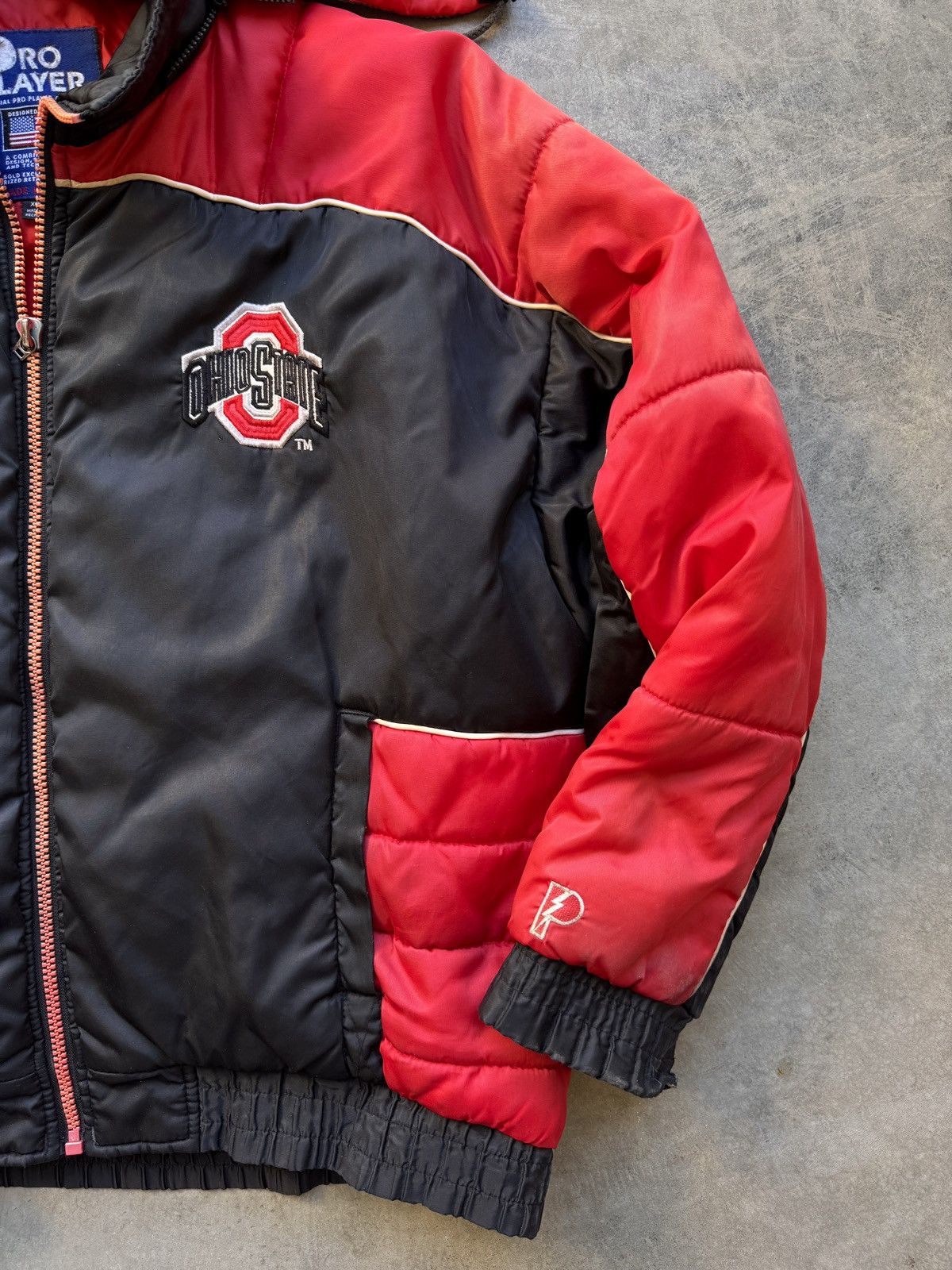 Pro Player Vintage 90s Ohio State Buckeyes Pro Player Puffer Jacket Size US XL / EU 56 / 4 - 3 Thumbnail