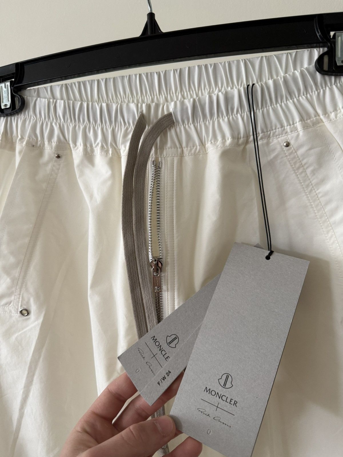Other Moncler x Rick Owens Belas Trousers Pants Wide Leg Off-White Size US 31 - 10 Thumbnail