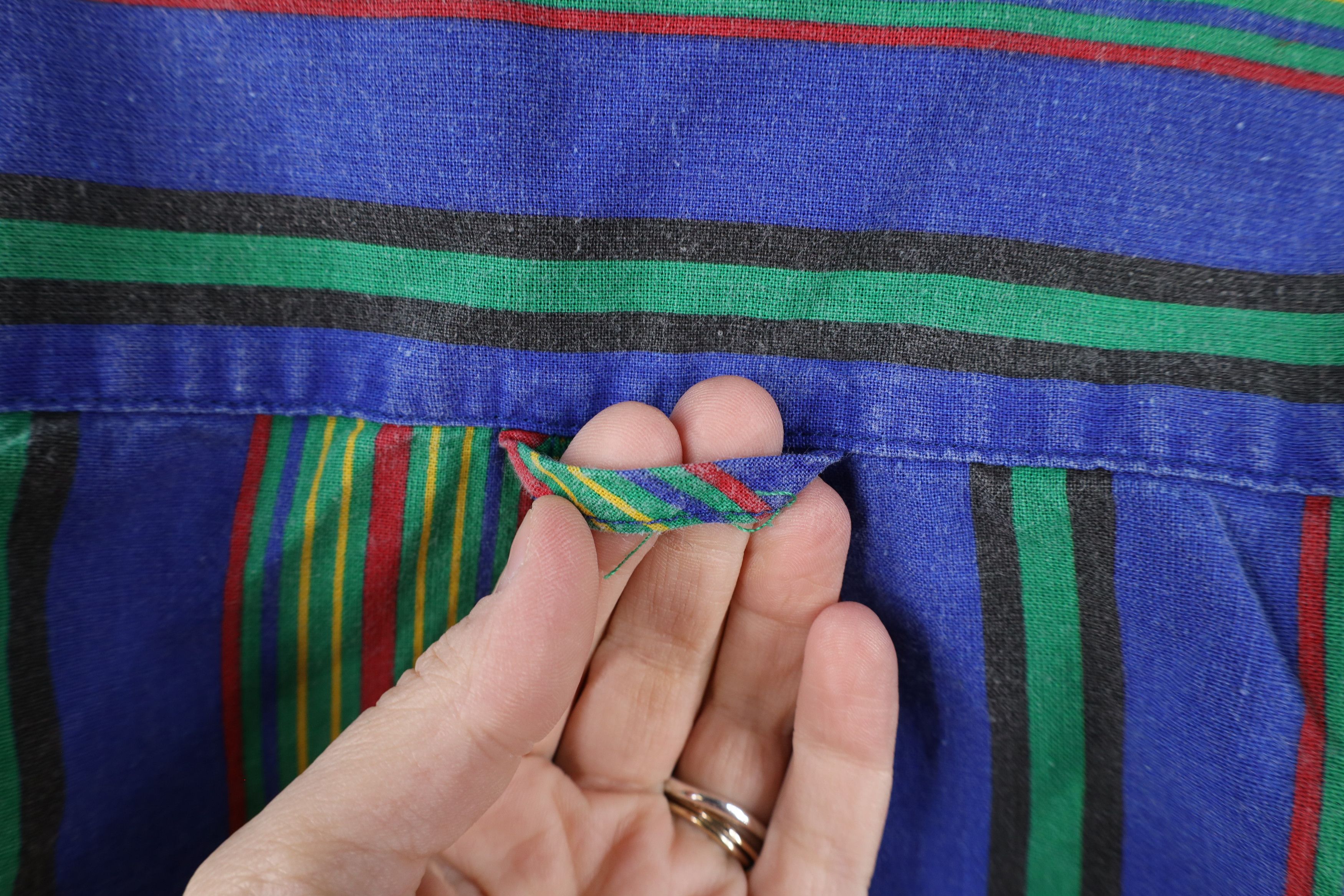 Vintage Vintage 90s Streetwear Rainbow Striped Button Down Shirt Size US S / EU 44-46 / 1 - 9 Thumbnail