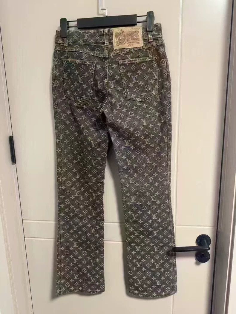 Louis Vuitton Louis Vuitton Full Print Denim Pants -2505 Size 34" / US 12 / IT 48 - 2 Thumbnail
