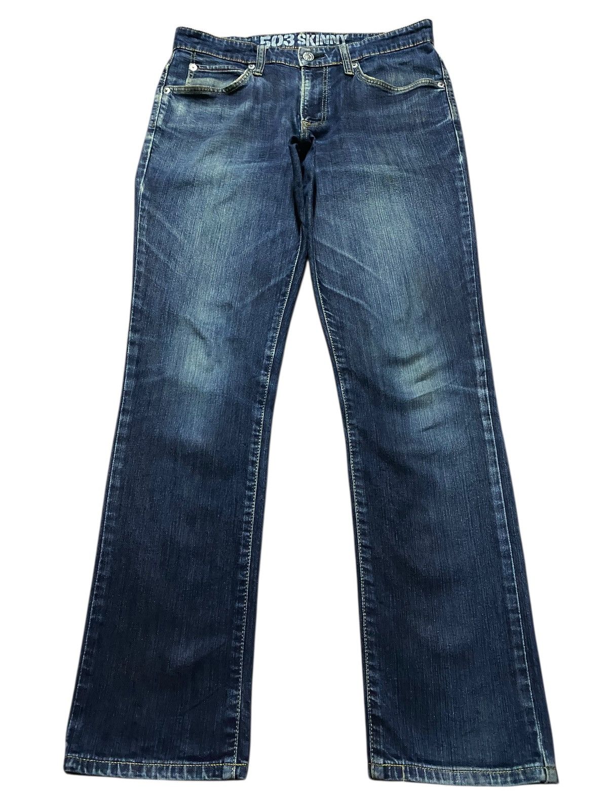 Edwin Vintage Japanese Brand Edwin Faded Wash Skinny Jeans Size US 35 - 1 Thumbnail