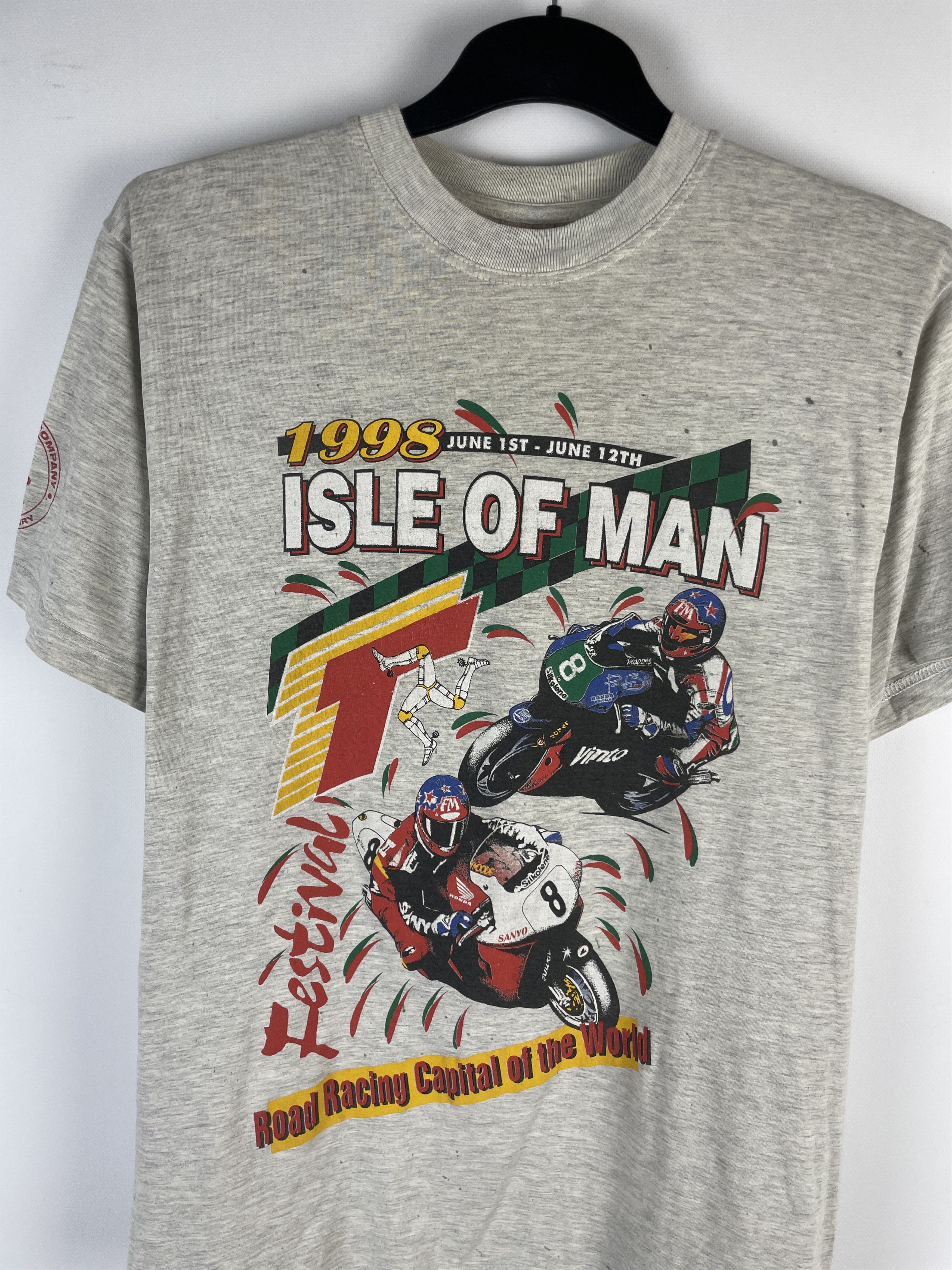 Honda Vintage Rare 1998 Isle of Man T-shirt Size US L / EU 52-54 / 3 - 3 Thumbnail
