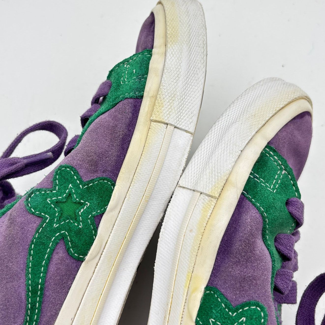 Converse × Golf le Fleur × Tyler The Creator Converse Golf Le Fleur One Star Ox Purple Heart Shoes 12 Size US 12 / EU 45 - 14 Thumbnail