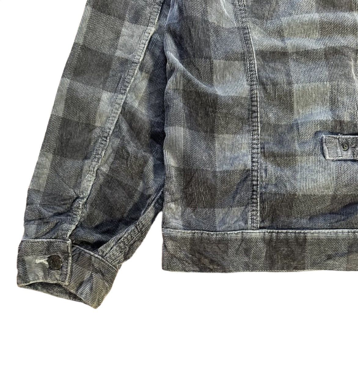 Montage Montage Denim Sunfaded Plaid Jacket Size US S / EU 44-46 / 1 - 12 Thumbnail