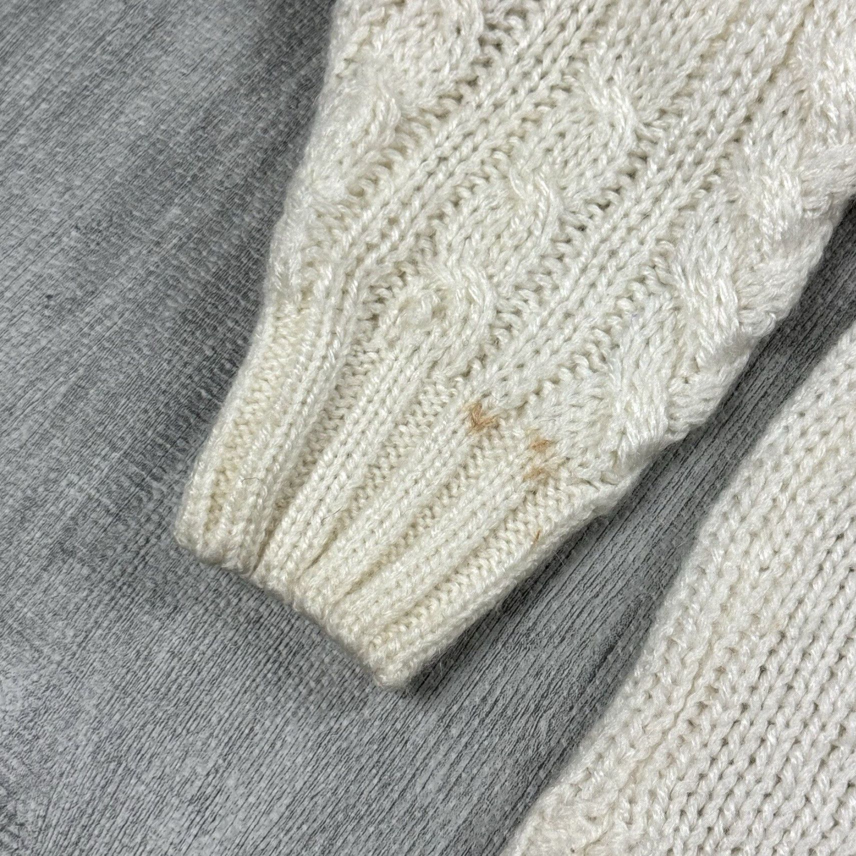 Vintage VINTAGE A.BENEDETTO CROP PULLOVER SWEATER CABLE KNIT SIZE M WHITE Y2K GIRLIE Womens Size M / US 6-8 / IT 42-44 - 5 Thumbnail