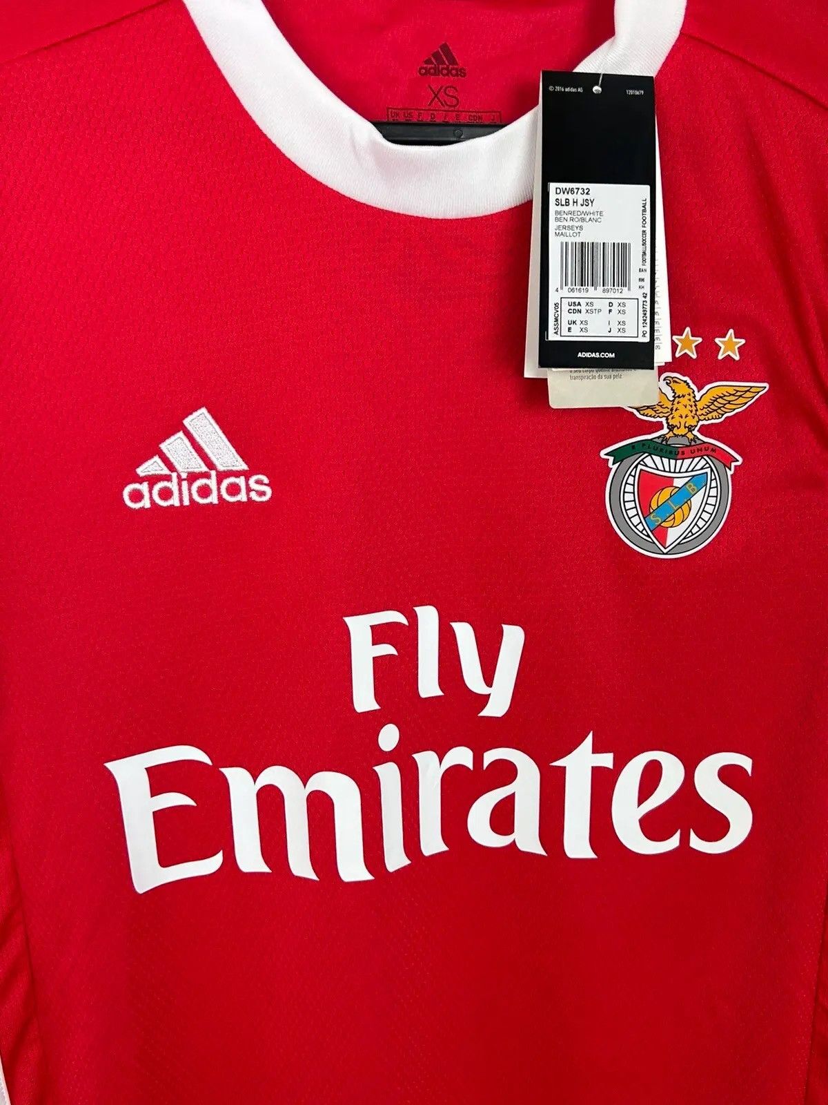 Adidas BNWT Adidas x SL Benfica 2019/20 Home Kit Soccer Jersey Size US XS / EU 42 / 0 - 3 Thumbnail