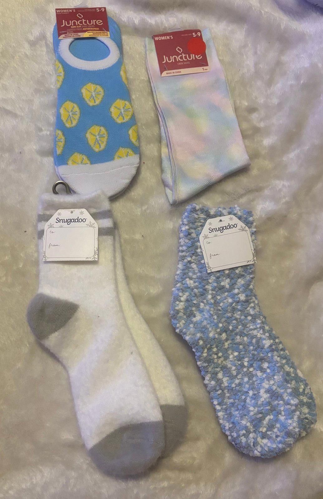 Other Juncture Snugadoo Novelty Womens Crew Socks Size 5-9 Size ONE SIZE - 1 Thumbnail