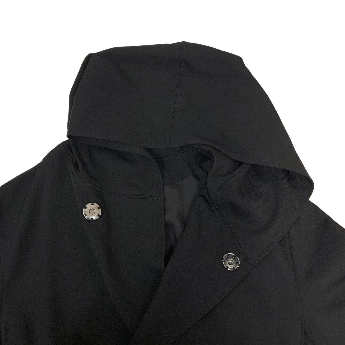 Yohji Yamamoto YYPH 18AW Wool Gabazine Hooded Court HV-C98-148 Size US L / EU 52-54 / 3 - 8 Thumbnail