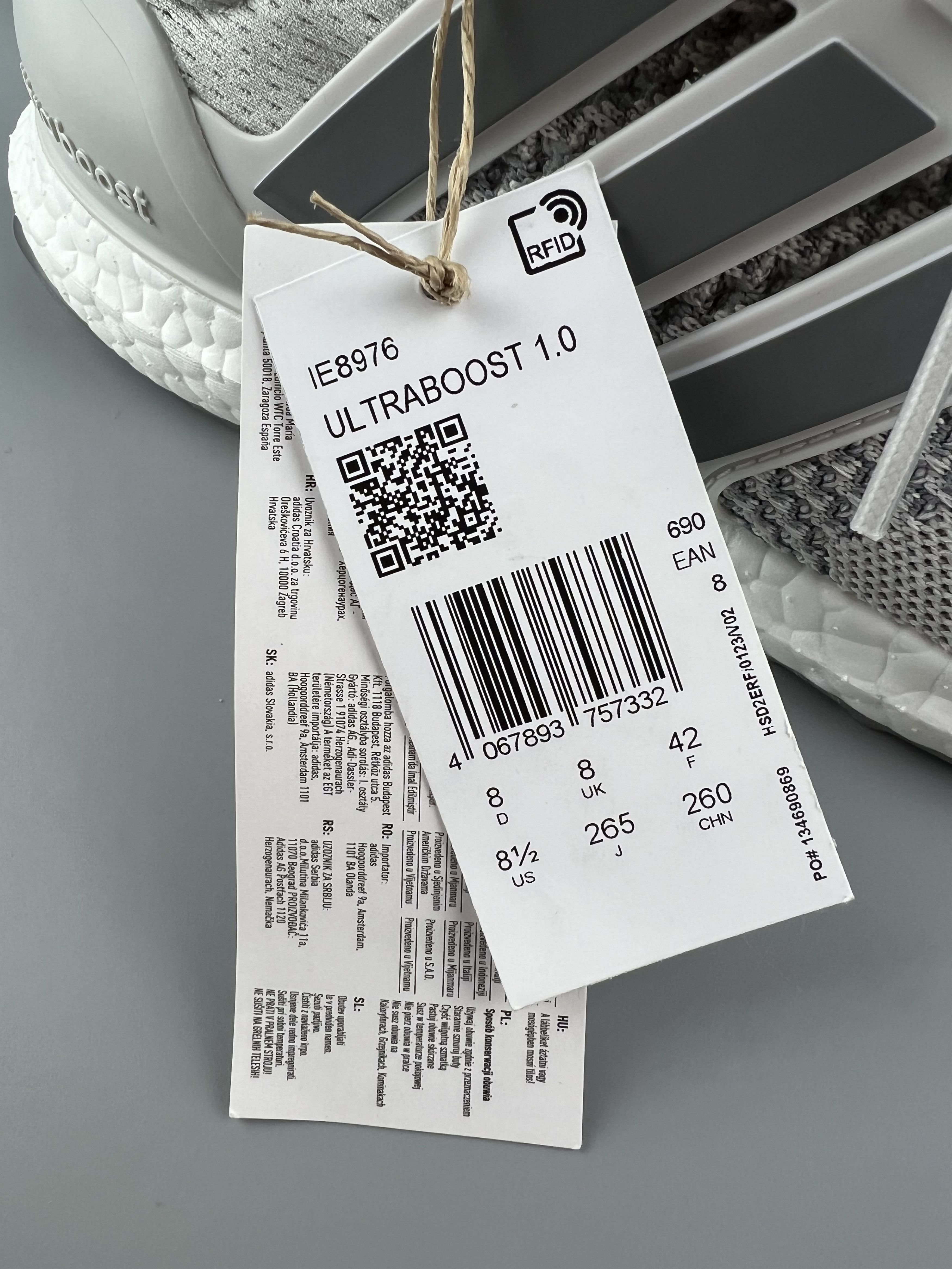 Adidas Adidas Ultraboost 1.0 Men's Running Shoes Size US 8.5 Size US 8.5 / EU 41-42 - 8 Thumbnail