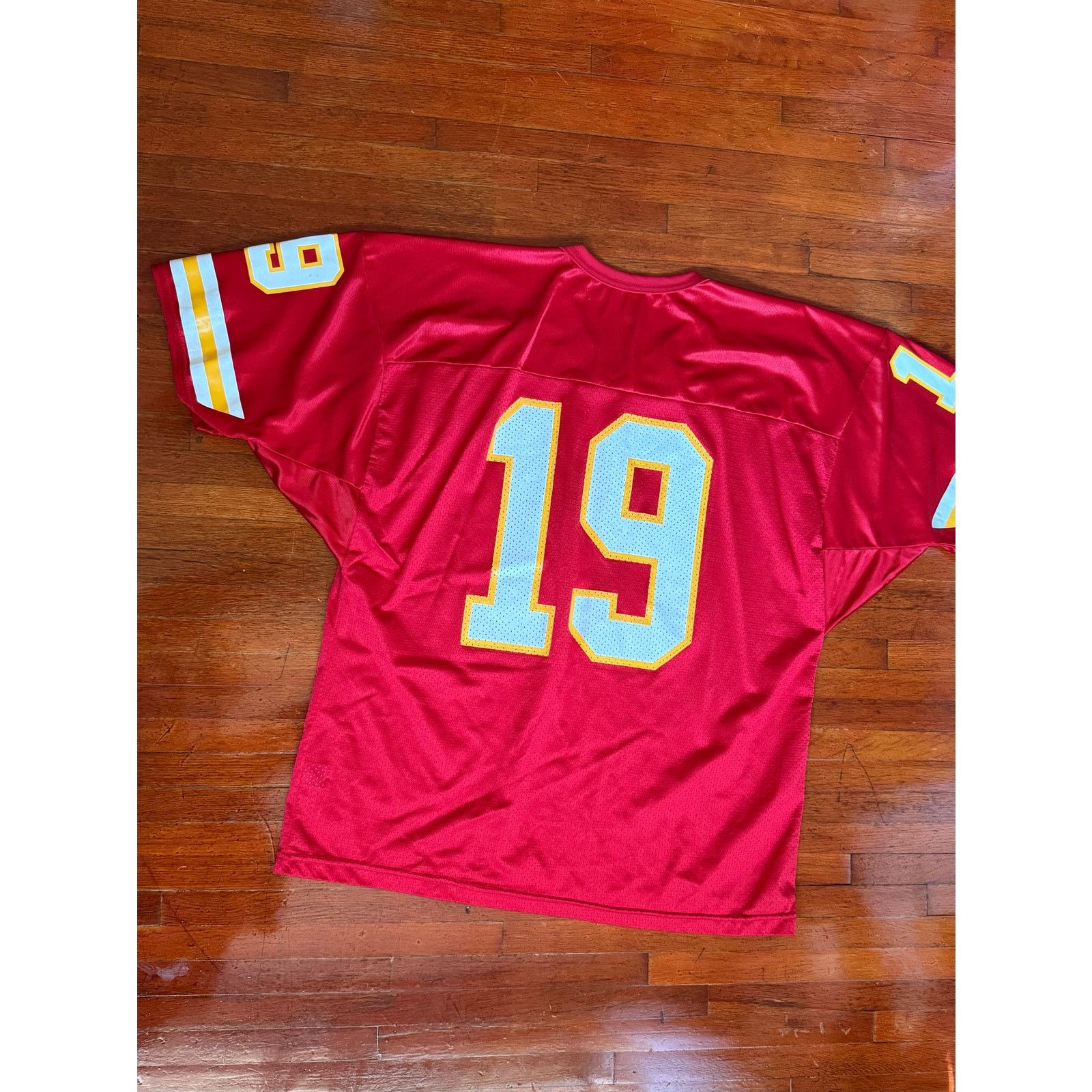 Wilson 90s Joe Montana Red Wilson XXL Kansas City Chiefs Jersey 19 Size US XXL / EU 58 / 5 - 3 Thumbnail