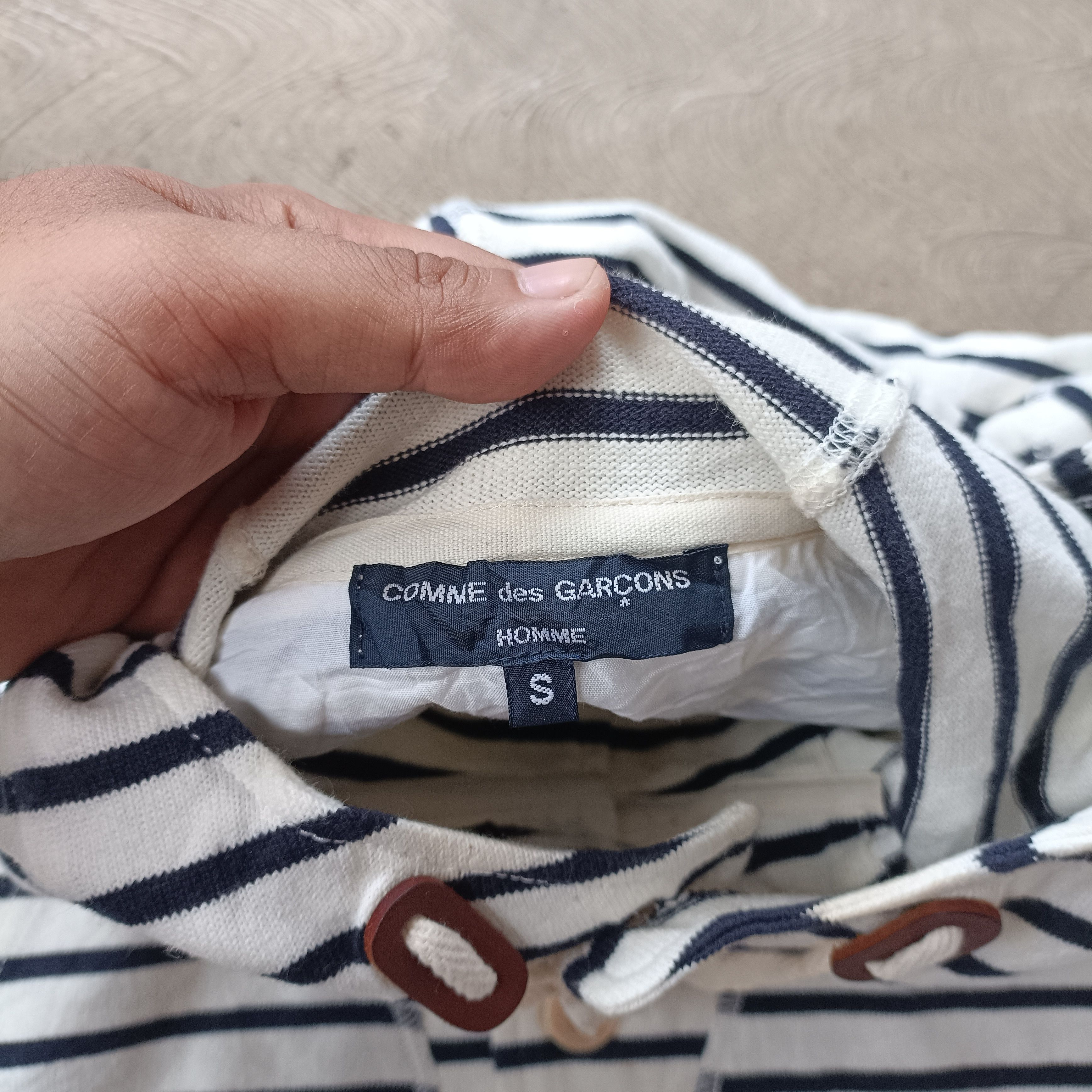 Comme des Garcons Comme Des Garcons homme button hooded marine jacket Size US S / EU 44-46 / 1 - 5 Thumbnail