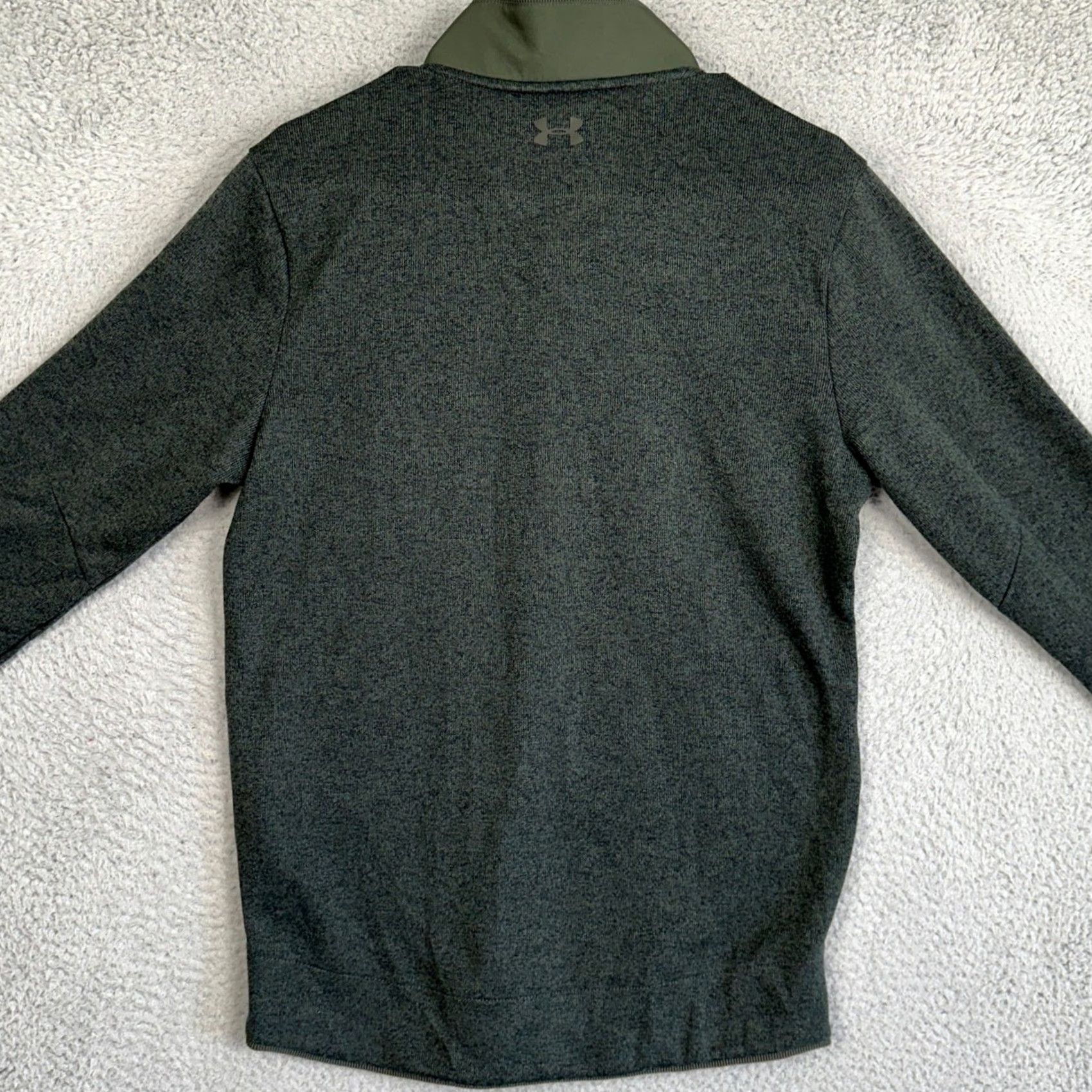 Under Armour Under Armour Storm Golf Pullover Mens M Olive Green Mock Neck Snap Button Pullover Sweater Size US M / EU 48-50 / 2 - 3 Thumbnail