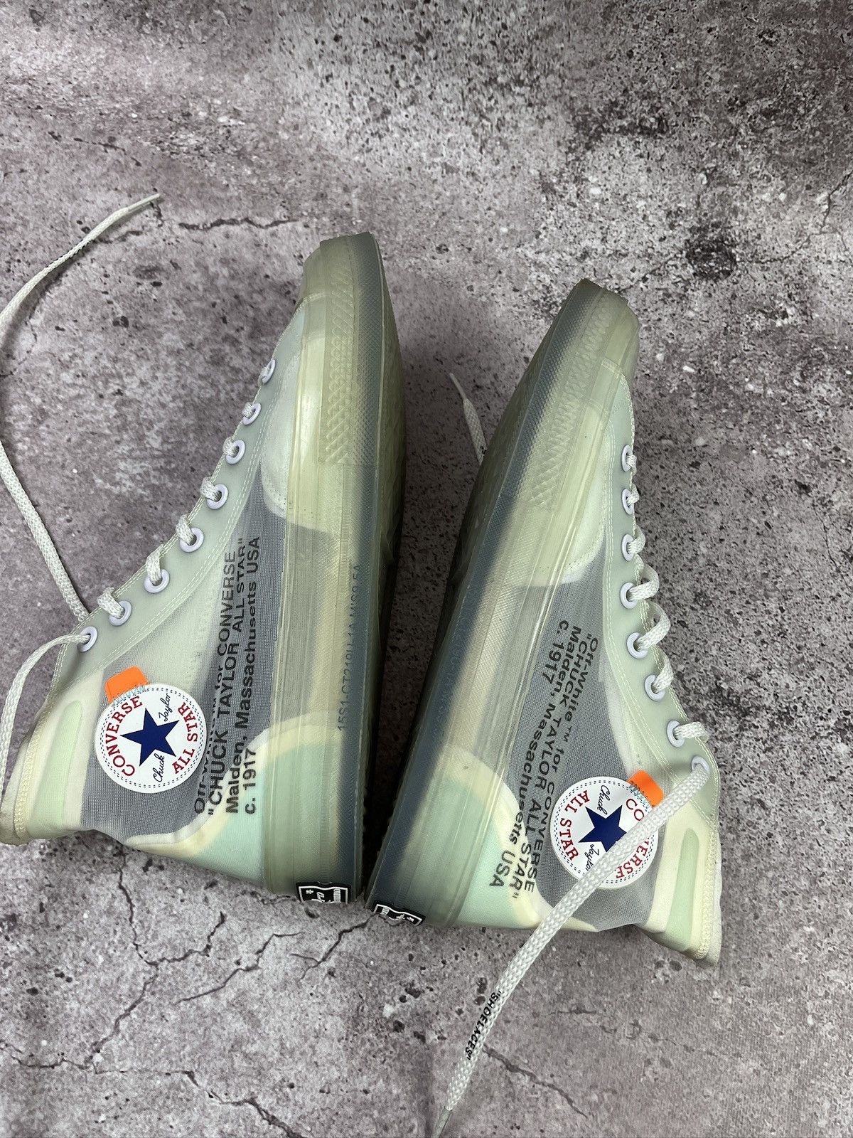Converse × Off-White Off-White x Converse Chuck Taylor 70 Vulcanized Virgil Abloh Size US 9.5 / EU 42-43 - 5 Thumbnail