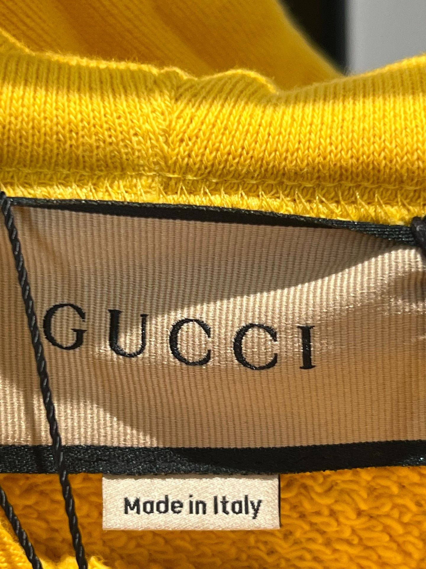 Gucci Gucci Gucci yellow letter logo hoodie Size US S / EU 44-46 / 1 - 4 Thumbnail