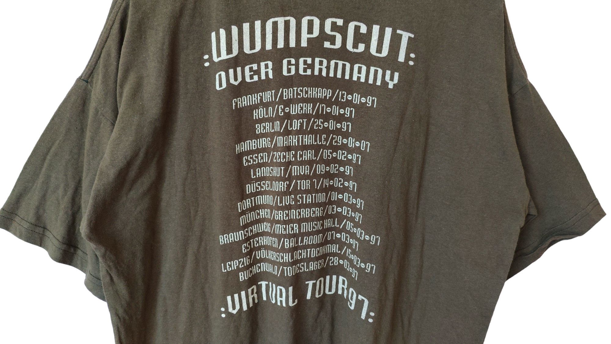 Band Tees × Vintage RARE Wumpscut Embryodead VTG 1997 Virtual Tour Tshirt Size US XL / EU 56 / 4 - 3 Thumbnail