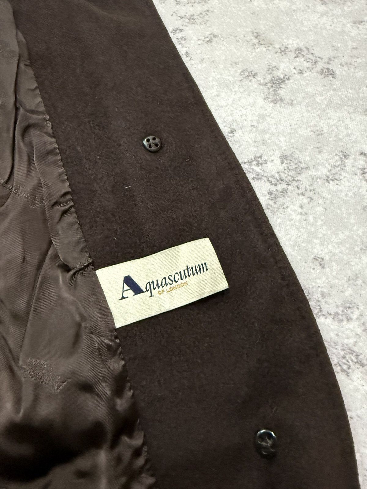 Aquascutum Aquascutum Made In England Wool Long Coat Jacket Brown Size US M / EU 48-50 / 2 - 9 Thumbnail
