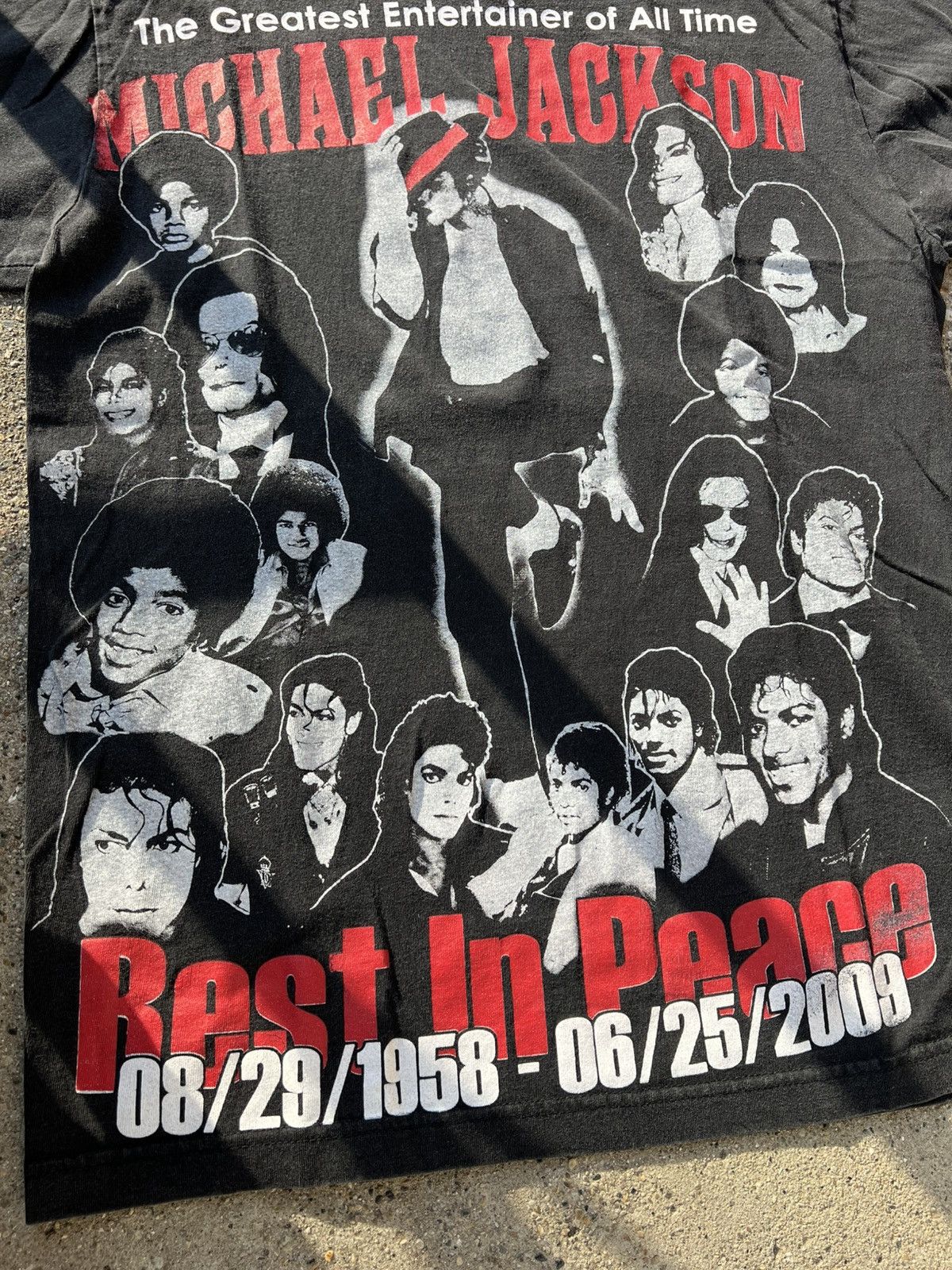 Band Tees × Vintage Vintage 2009 RIP Michael Jackson Shirt M Griffin Activewear Size US M / EU 48-50 / 2 - 3 Thumbnail