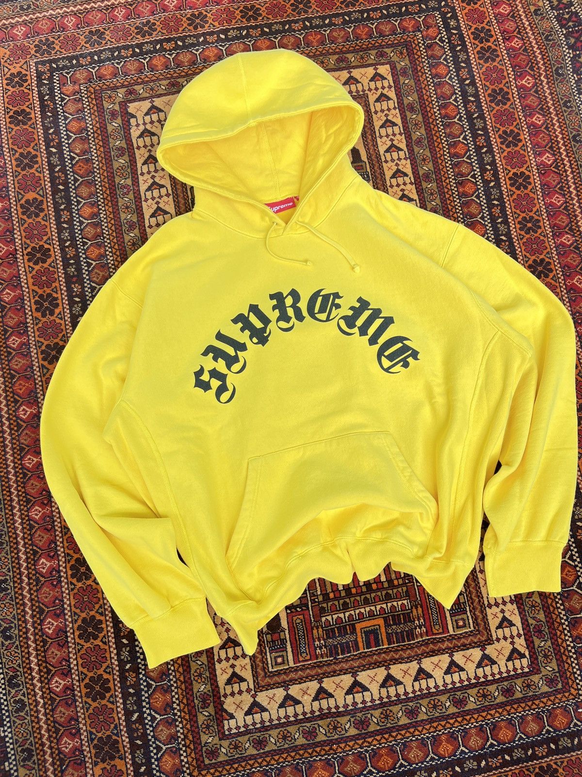 Supreme Supreme Old English arc Hooded Sweatshirt L Size US L / EU 52-54 / 3 - 4 Thumbnail