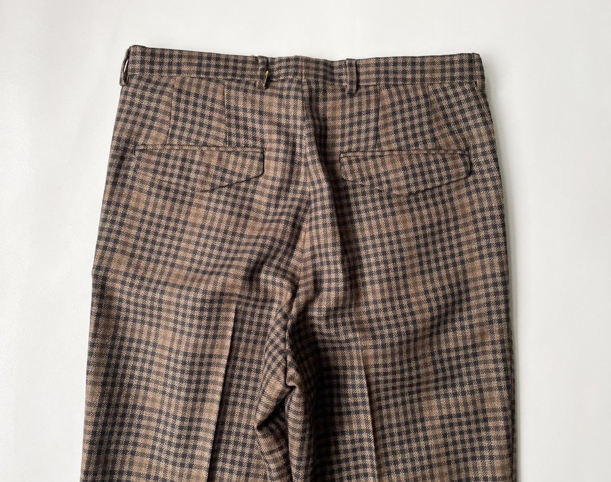Dries Van Noten A/W 22 Brown Check Wool Trousers Size US 34 / EU 50 - 13 Thumbnail