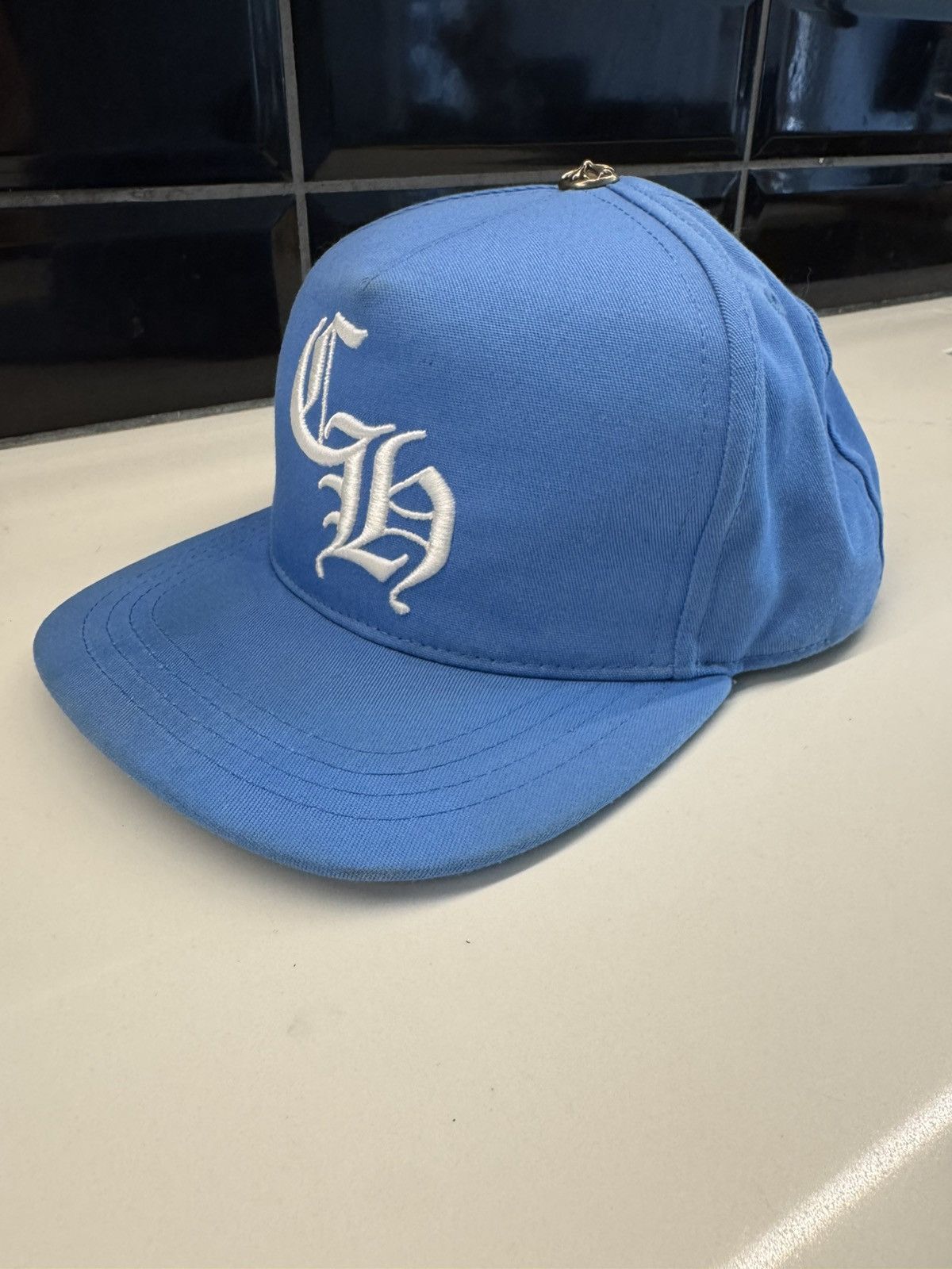 Chrome Hearts Chrome Hearts Baby Blue Cap – Authentic CH Logo Hat Size ONE SIZE - 3 Thumbnail