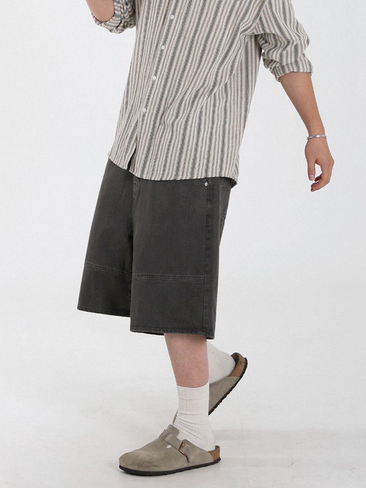 Japanese Brand × Jean Retro loose high street casual denim shorts Size US 32 / EU 48 - 3 Thumbnail