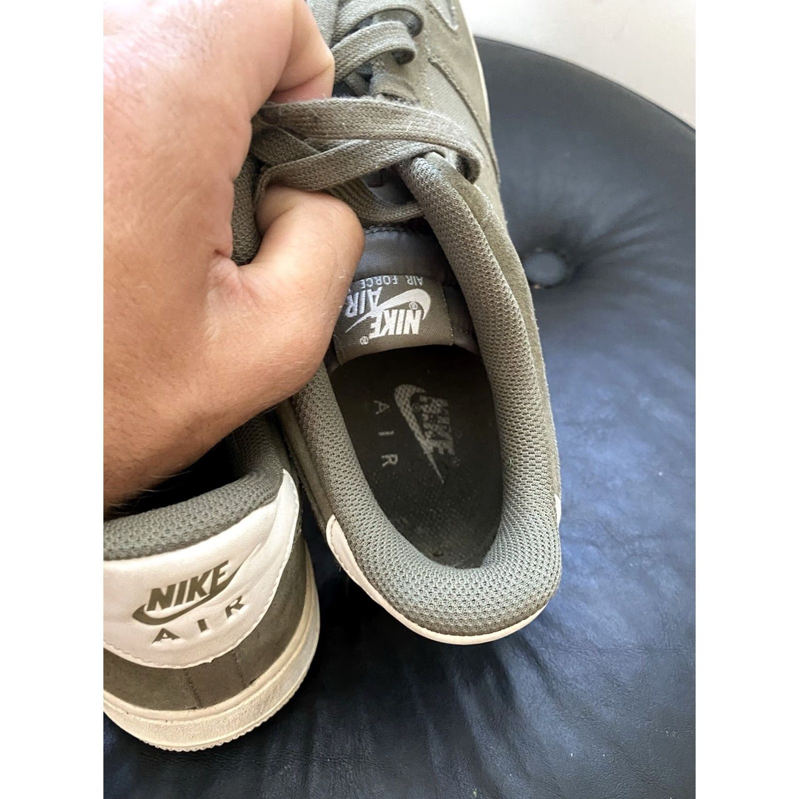 Nike Nike Air Force 1 Suede Size 11.5 Medium Olive Sail AR0265-200 Men Shoes Size US 12 / EU 45 - 7 Thumbnail