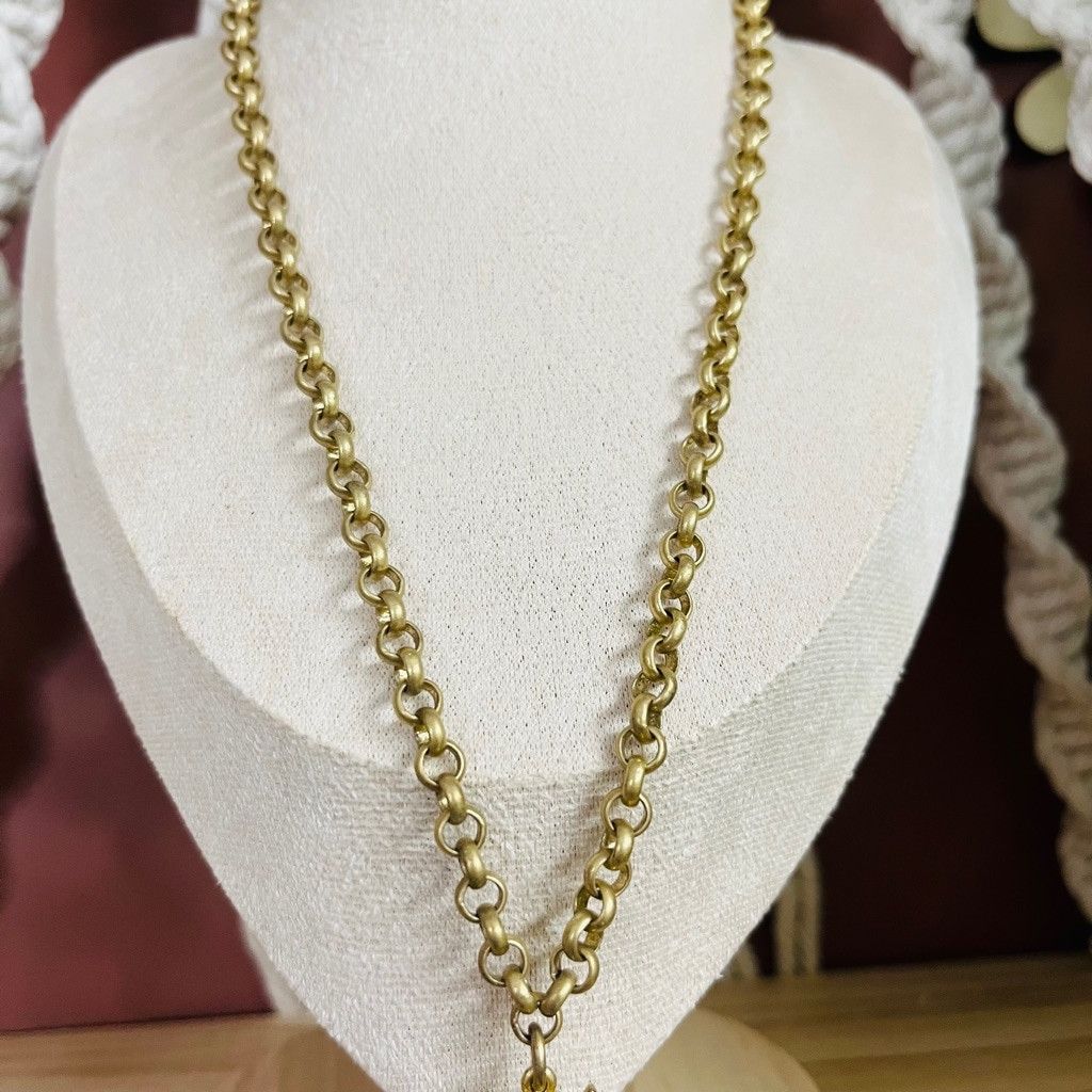 Jewelry Boho Owl Pendant Necklace Gold Toned Metal Chain Size ONE SIZE - 3 Thumbnail