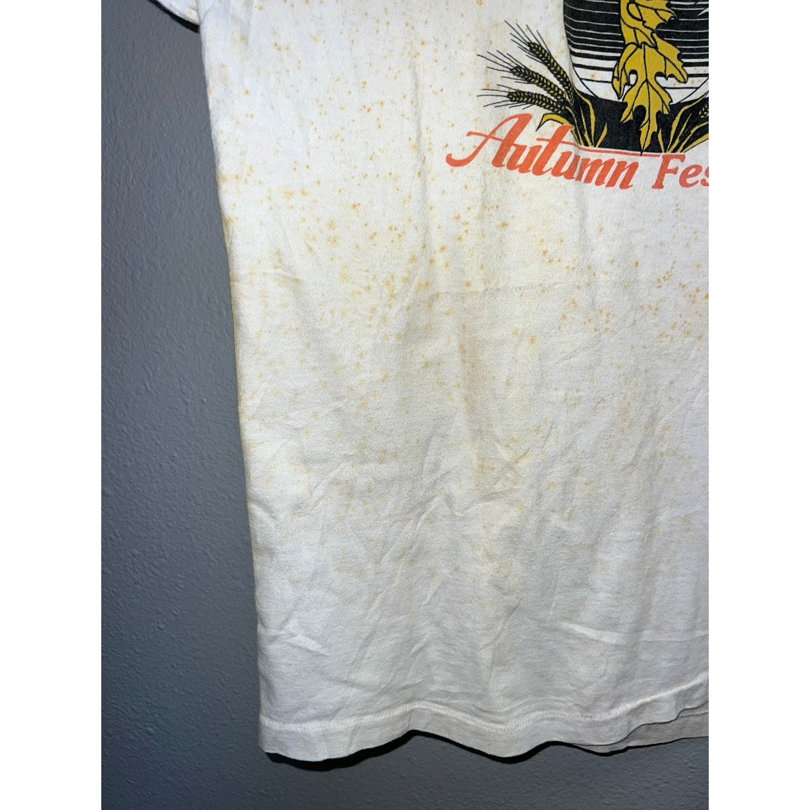 Vintage Vintage Autumn Shirt CSD's 1st Festival White Fall Tee 80s M Size US M / EU 48-50 / 2 - 8 Thumbnail