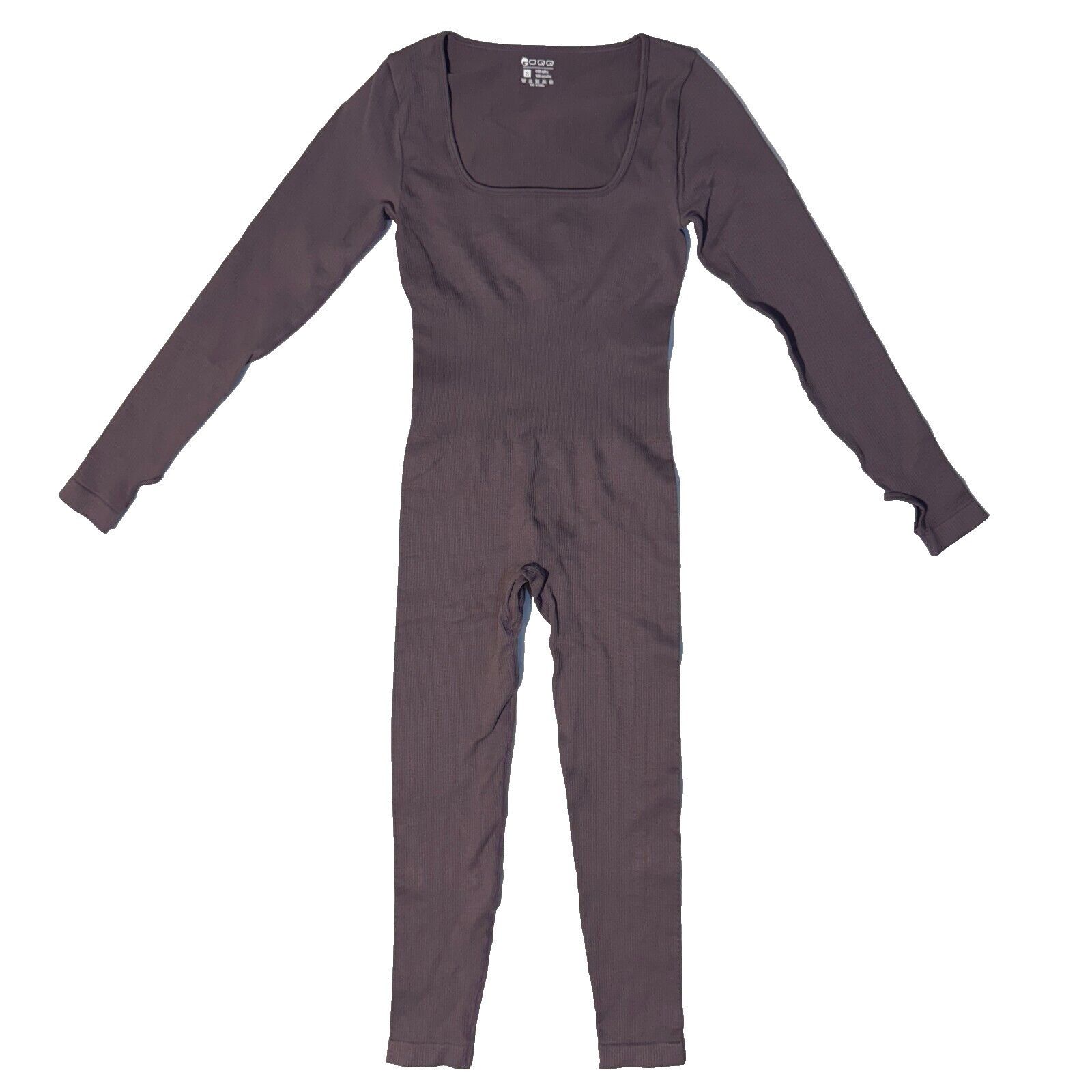 Other OQQ Women Yoga Jumpsuit S Workout Ribbed Long Sleeve square Size S / US 4 / IT 40 - 1 Thumbnail