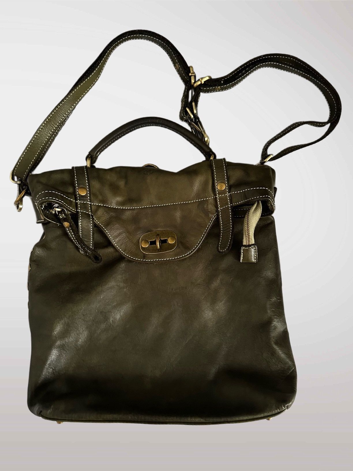 Other Barone Firenze Green Leather crossbody bag Size ONE SIZE - 1 Thumbnail