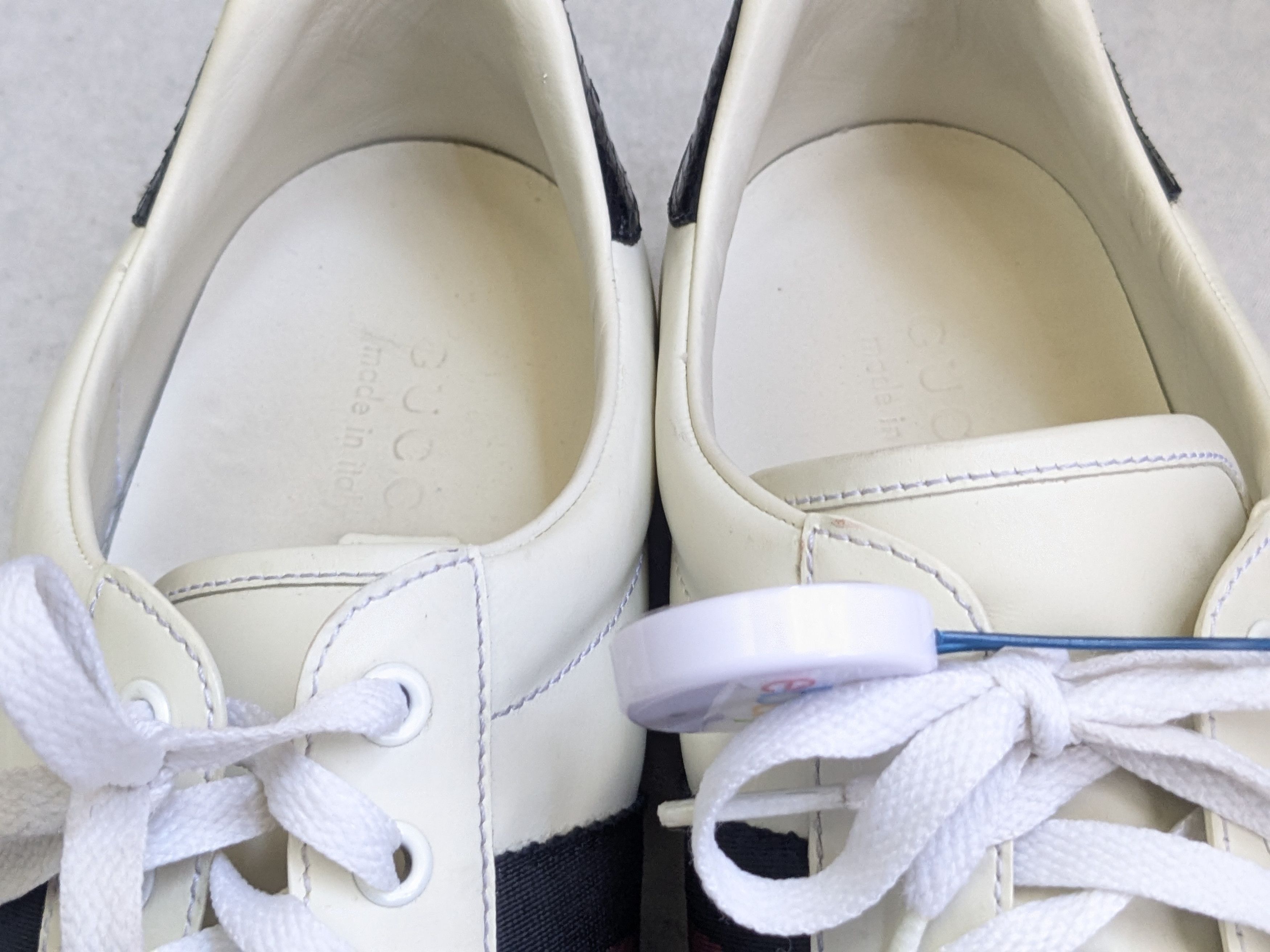 Gucci Gucci Ace Sneakers White 11.5 Low Tops Leather Size US 11.5 / EU 44-45 - 3 Thumbnail