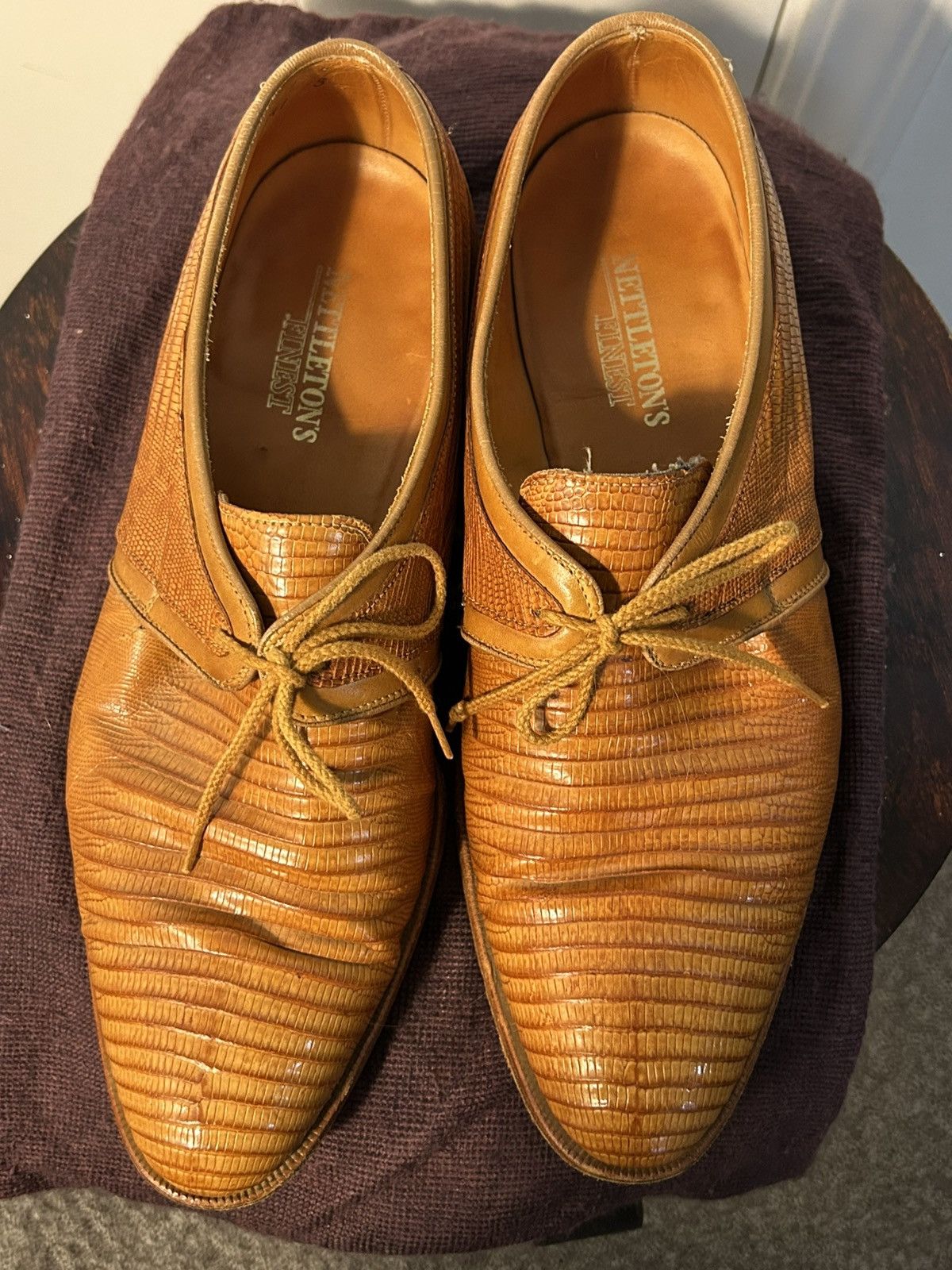 Vintage Lizard 🦎 dress shoes Size US 9 / EU 42 - 6 Thumbnail