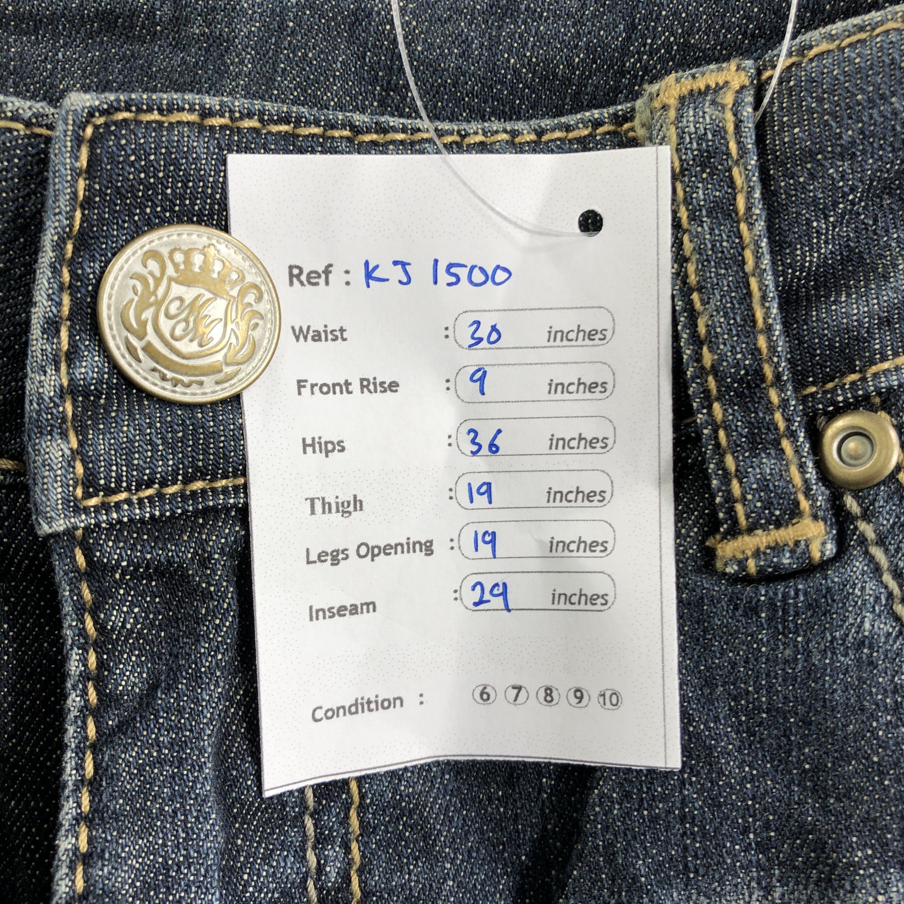 Japanese Brand Japanese Brand Jeans Faded Blue Flare Denim KJ1500 Size US 27 - 9 Thumbnail