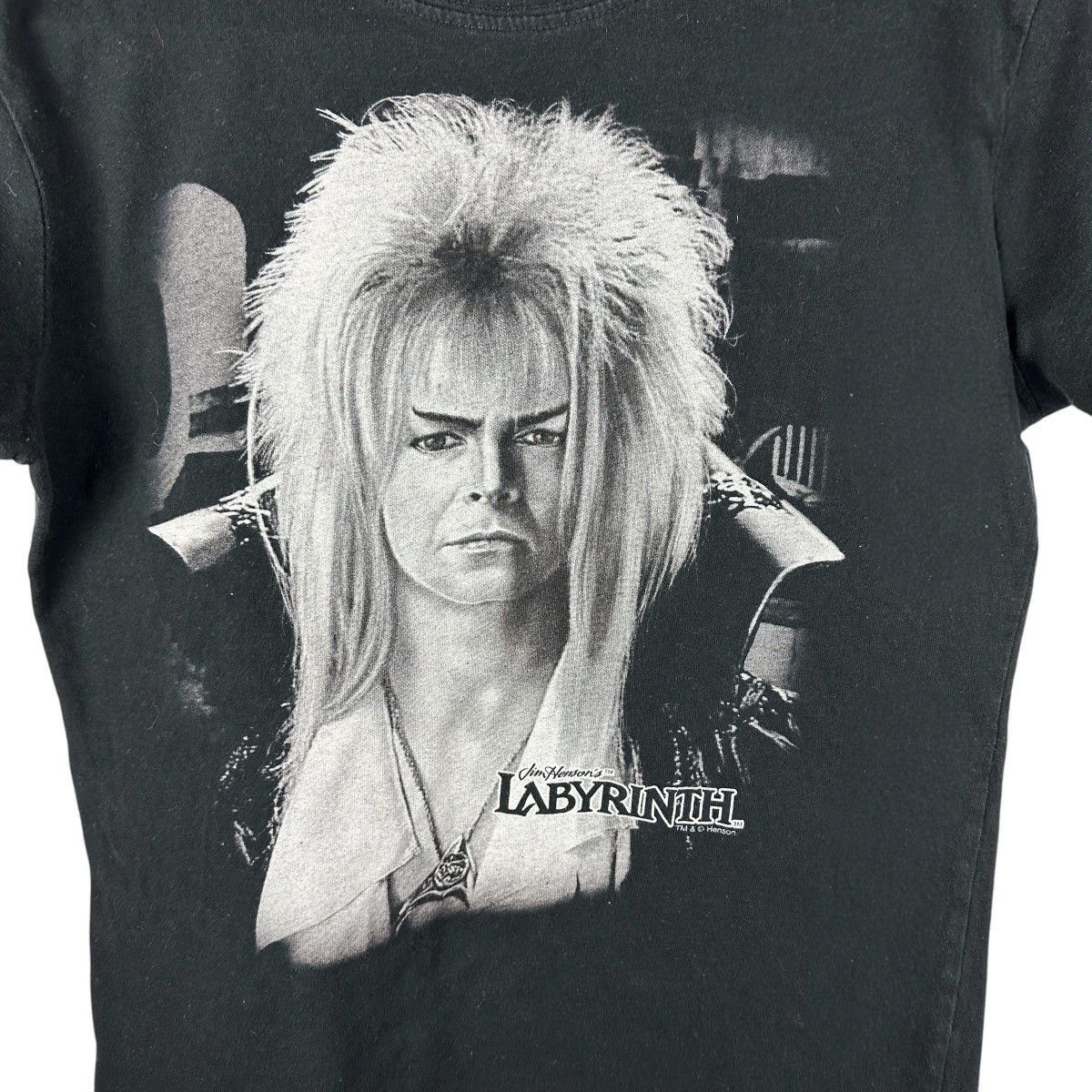Band Tees Women’s Y2K David Bowie Labyrinth Band Shirt PETITE Size XL / US 12-14 / IT 48-50 - 2 Thumbnail