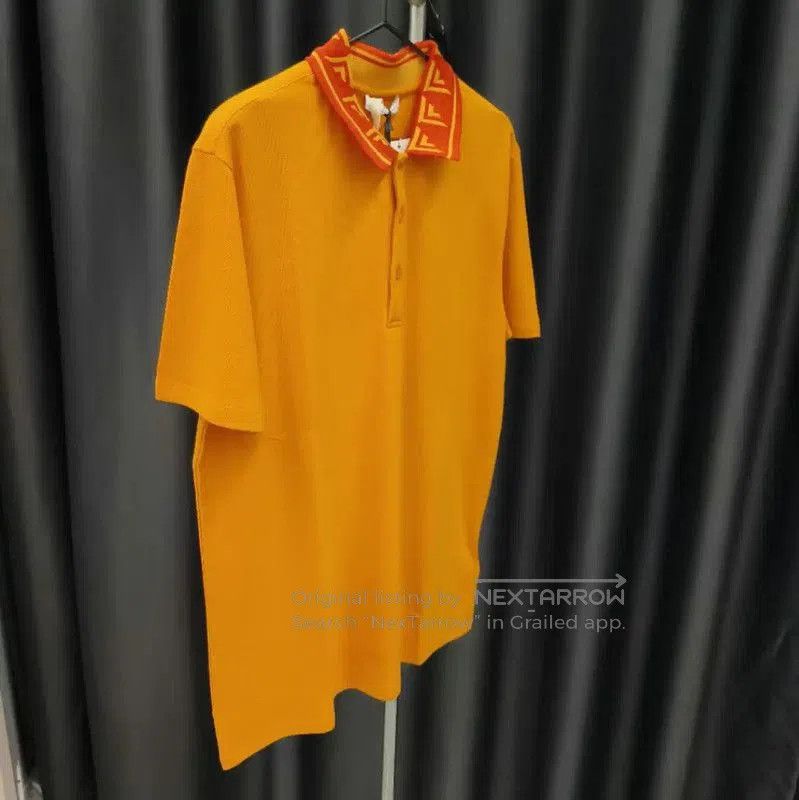Versace Versace Orange Polo Shirt for Men . Size US M / EU 48-50 / 2 - 3 Thumbnail