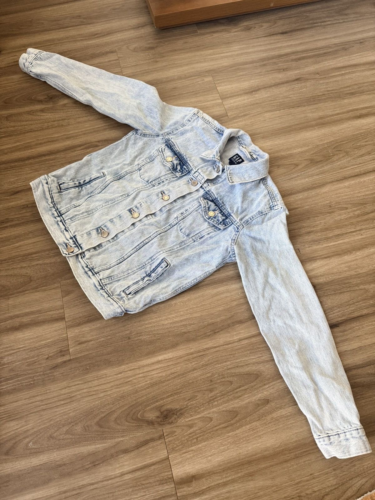 Gap Vintage Gap Denim Light Wash Jean Jacket Size Small Size S / US 4 / IT 40 - 2 Thumbnail