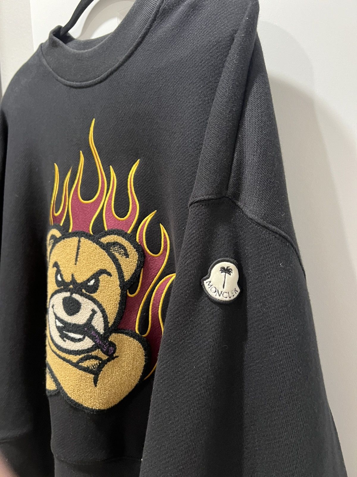 Moncler × Palm Angels 8 Moncler Palm Angels Sweatshirt With Bear Size US M / EU 48-50 / 2 - 3 Thumbnail