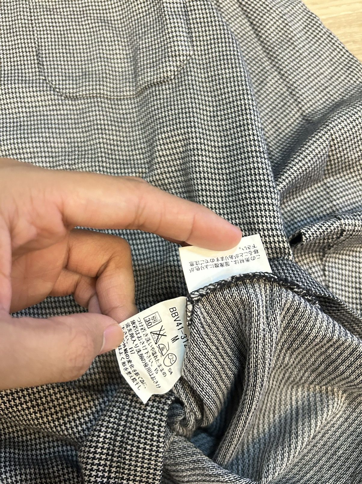Burberry Burberry London Houndstooth Long Sleeve Polo Shirt Size US M / EU 48-50 / 2 - 6 Thumbnail