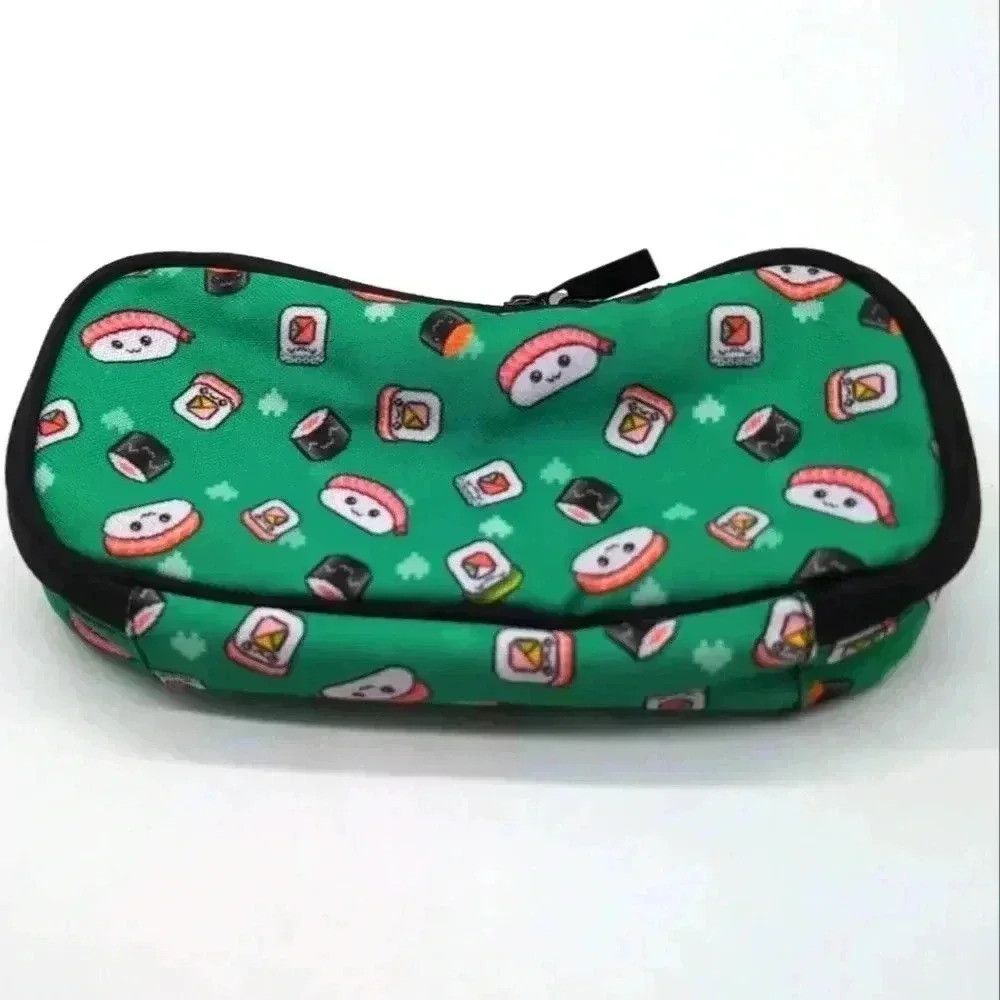 Other Green Japanese Sushi Pencil Bag Zipper closure NWOT Size ONE SIZE - 1 Thumbnail