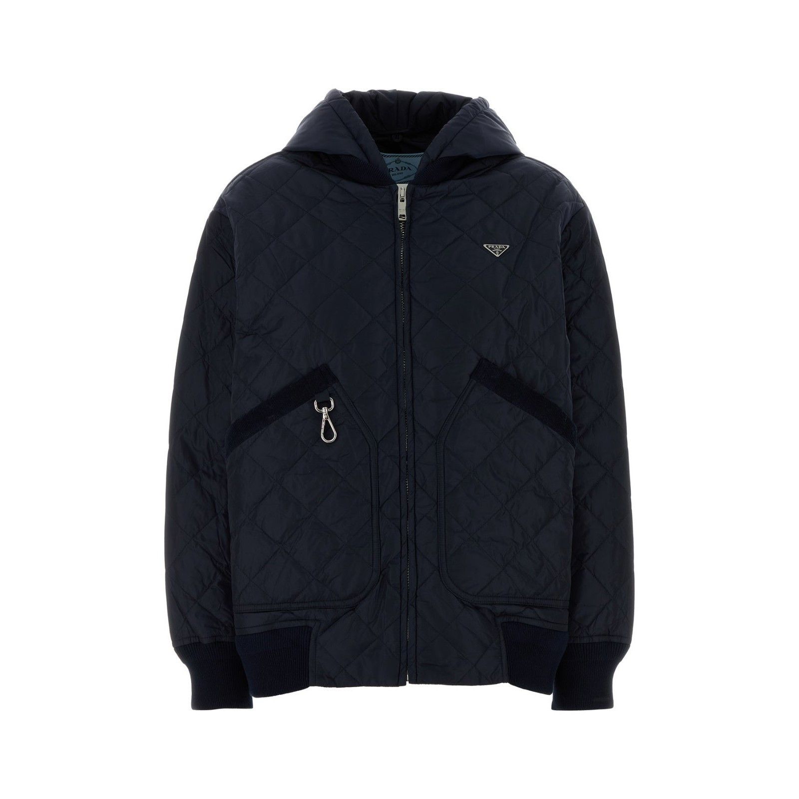 Prada PRADA Navy Blue Nylon Jacket New & Authentic (Women's size:I Size S / US 4 / IT 40 - 1 Thumbnail