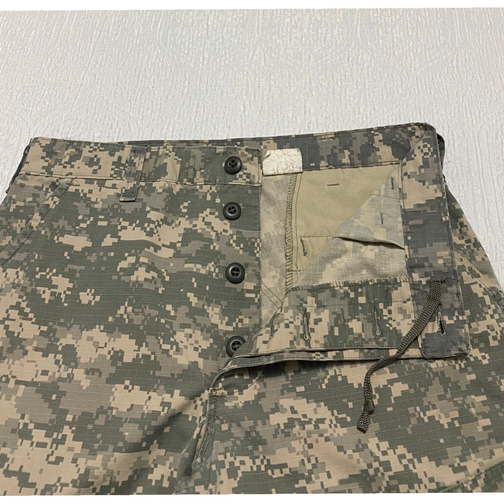 Vintage US Army Trouser Combat Uniform Pants Men 34x33 Camo Green Nylon ACU Military Workwear Size US 34 / EU 50 - 5 Thumbnail