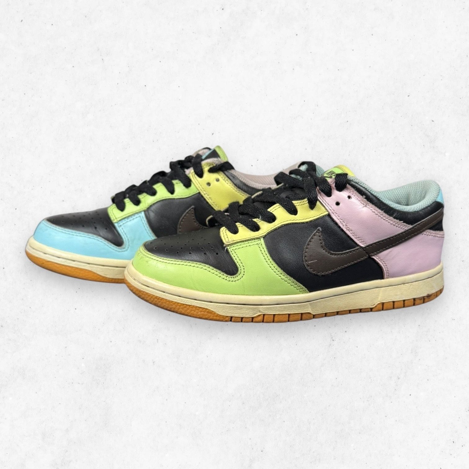 Nike Nike Dunk Low Free.99 Black GS 5.5Y Multicolor Pre-Owned Size US 5.5 / EU 38 - 3 Thumbnail