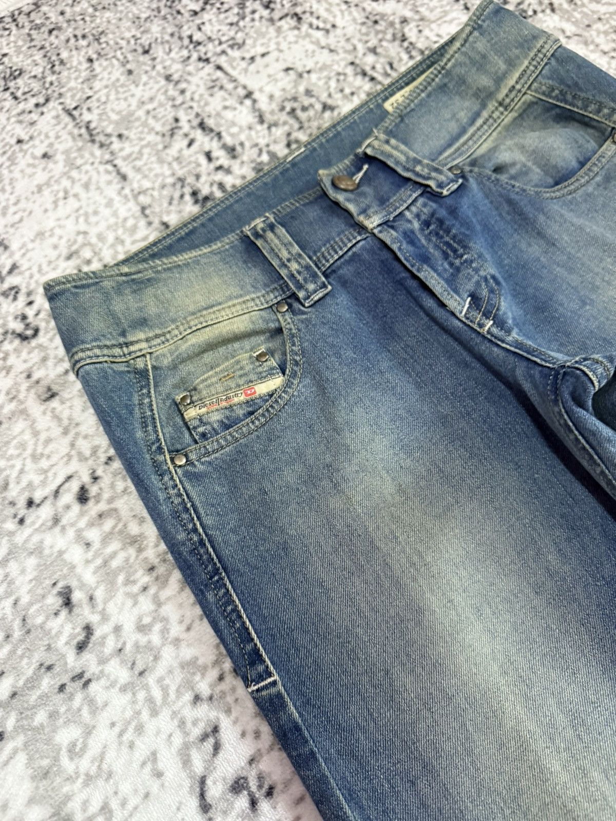 Diesel Vintage Diesel Low Rise Wide Leg Flare Jeans Size US 27 - 5 Thumbnail