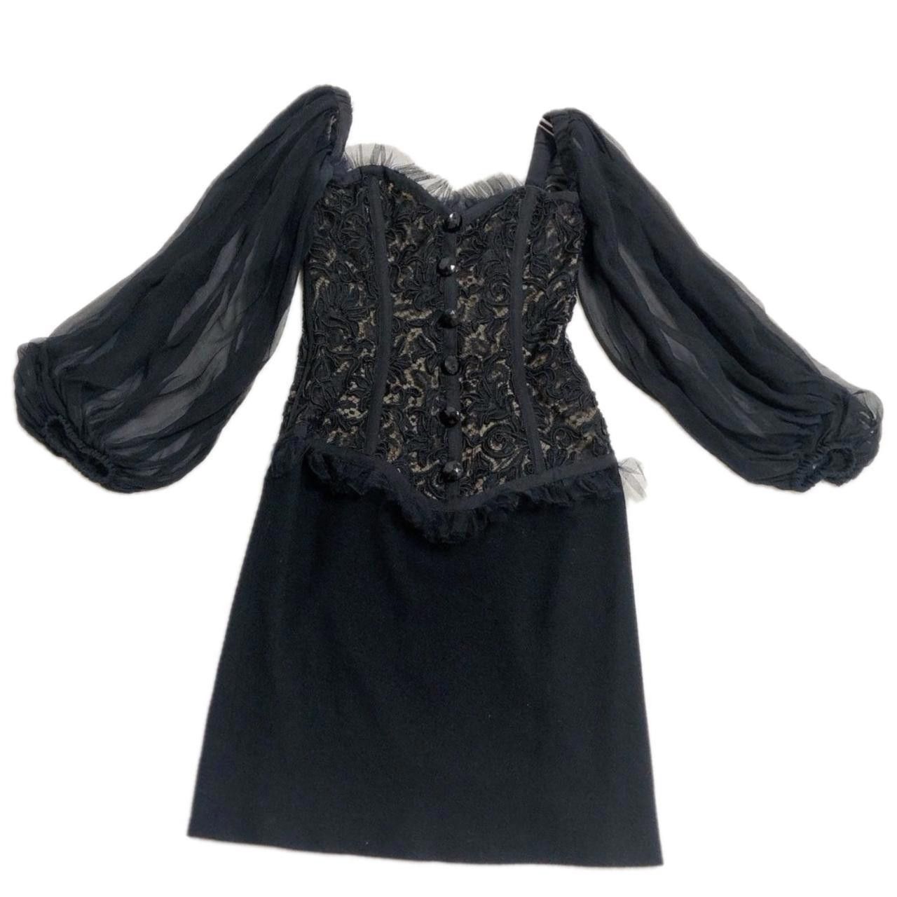 Yves Saint Laurent Yves Saint Laurent Lace Sweetheart Bustier Ballon Dress Size M / US 6-8 / IT 42-44 - 5 Thumbnail