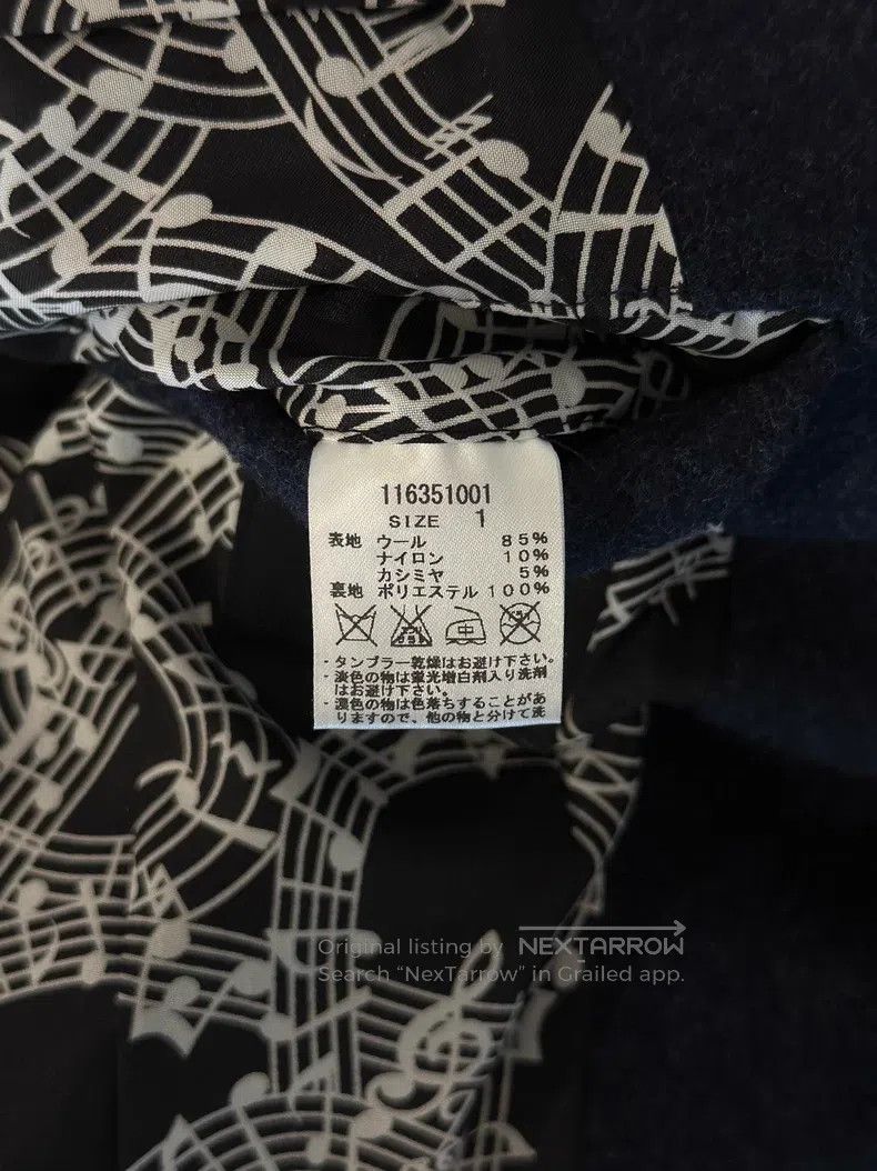 Number (N)ine Number (N)ine Navy Blue Note Tweed Suit Jacket Size US S / EU 44-46 / 1 - 8 Thumbnail