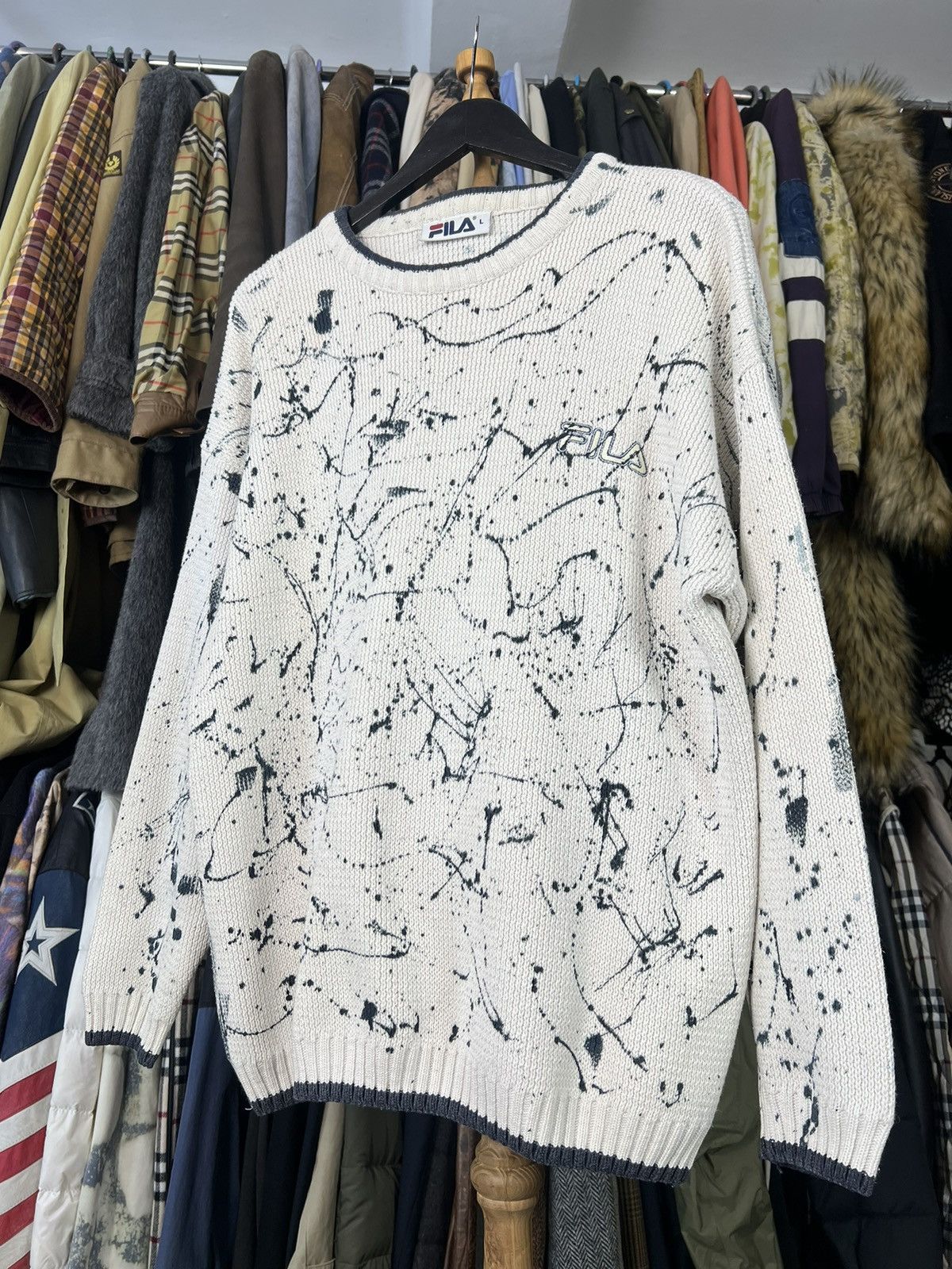 Fila Vintage Fila Custom Sweater Size M - L Size US L / EU 52-54 / 3 - 1 Thumbnail