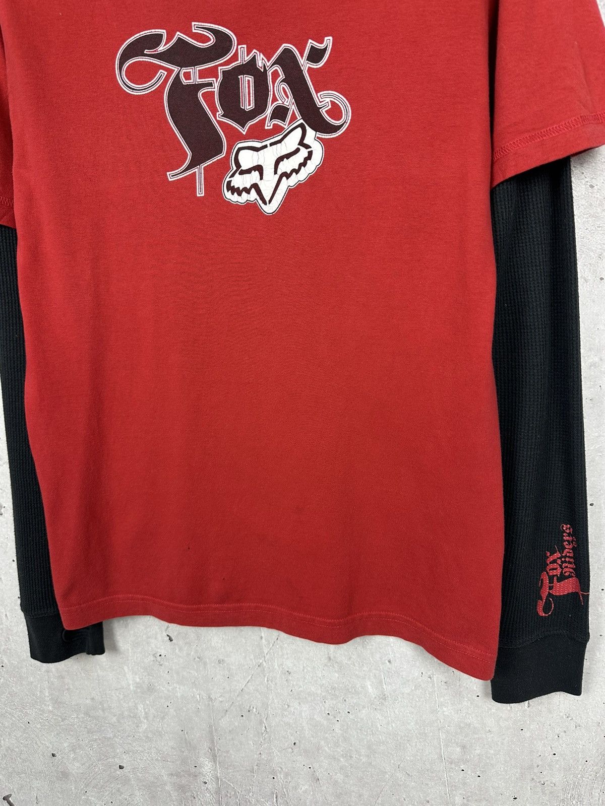 Fox Racing Y2K Vintage Fox Red Printed Long Sleeve Size US M / EU 48-50 / 2 - 4 Thumbnail