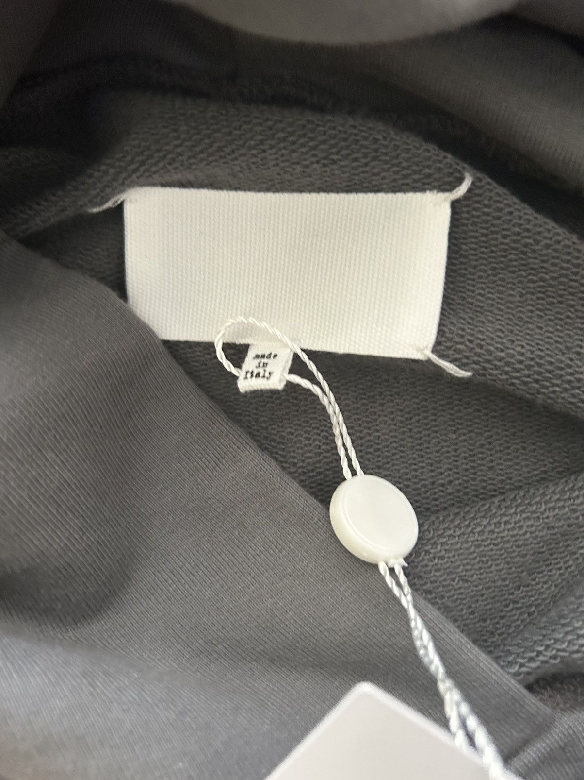 Maison Margiela Maison Margiela Tape Logo Hoodie - Charcoal Grey Size US L / EU 52-54 / 3 - 4 Thumbnail